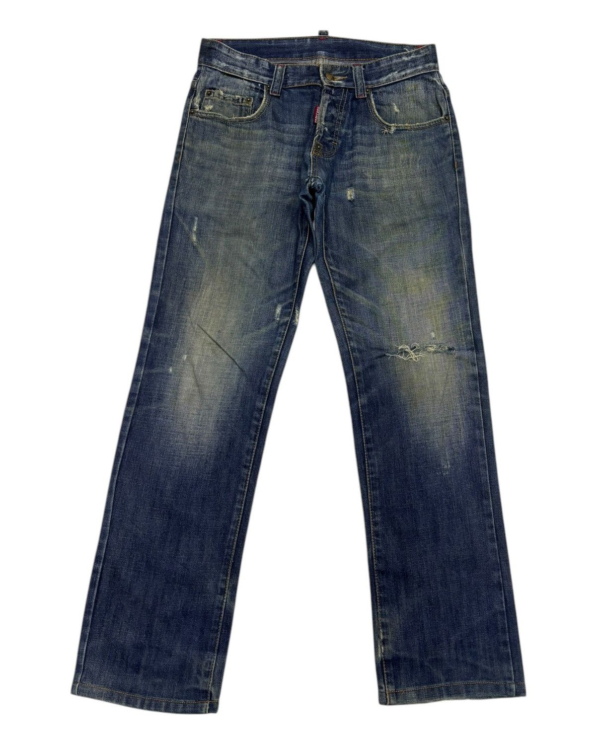 Dsquared2 🔥DSQUARED2 TRIBAL CROWN DISTRESSED DENIM JEANS Size US 30 / EU 46 - 8 Thumbnail