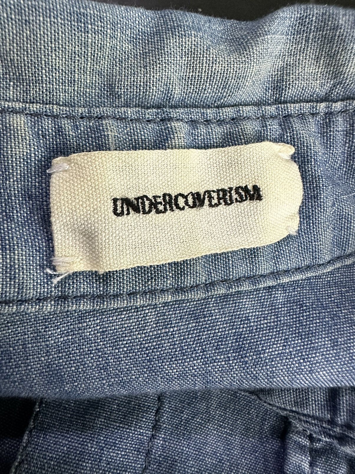 Undercover Vintage Undercoverism Denim Long Sleeve Collar Tee Size US S / EU 44-46 / 1 - 13 Thumbnail