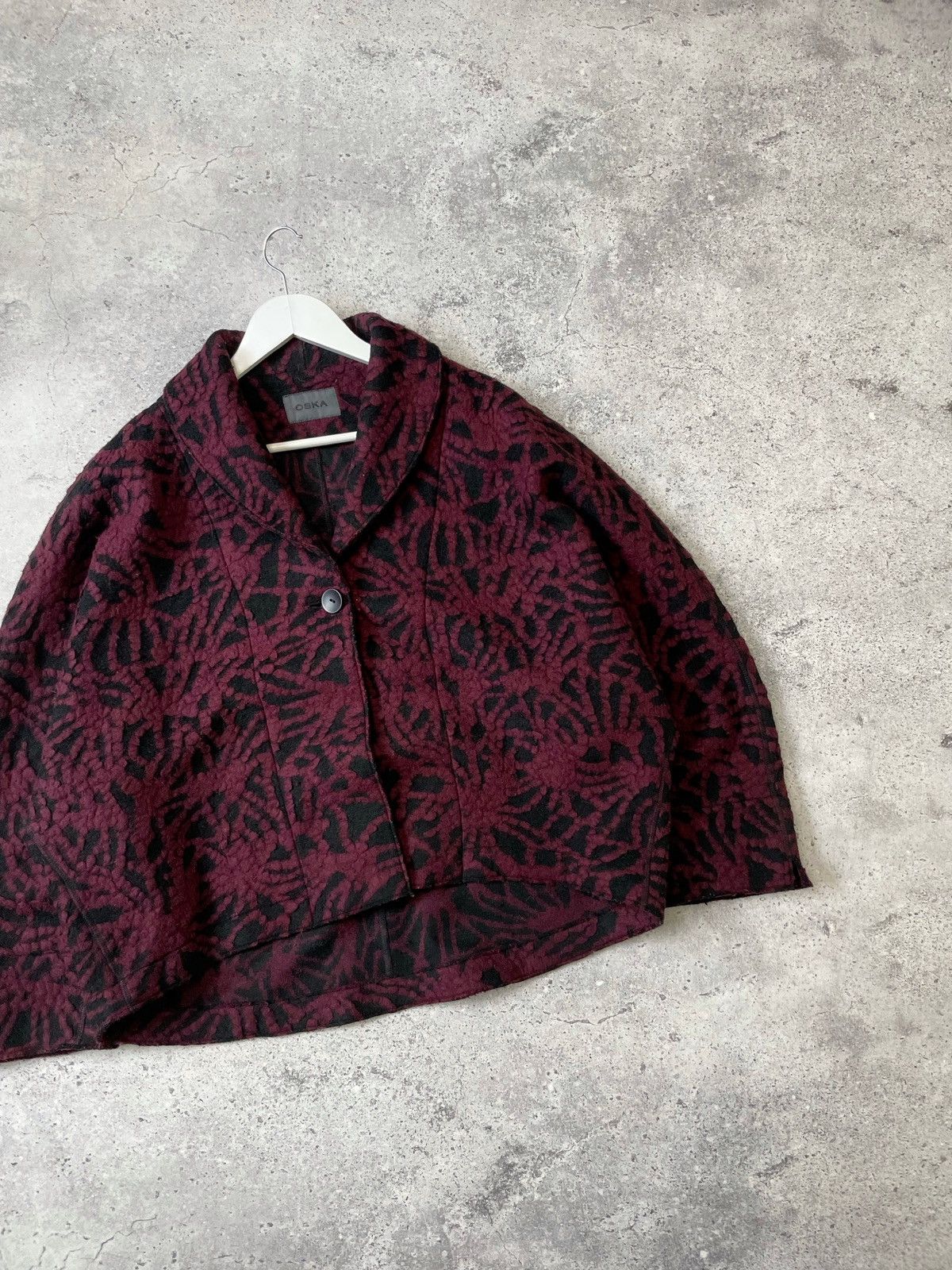 Other Oska 100% Wool Drawing Jacket Cabu Assymetrical Avant-Garde Size M / US 6-8 / IT 42-44 - 2 Thumbnail