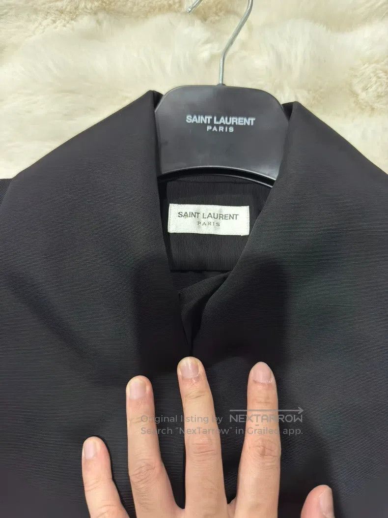 Saint Laurent Paris Saint Laurent Paris Large Bow Collar Shirt Size S / US 4 / IT 40 - 4 Thumbnail