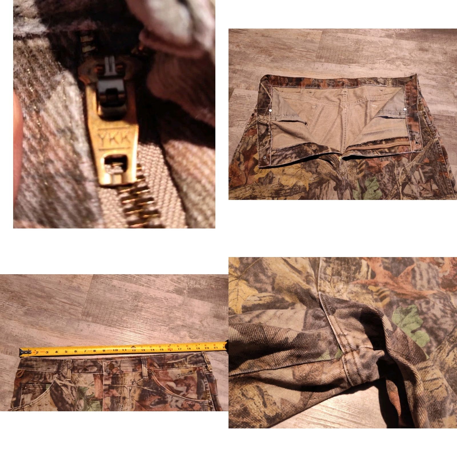 Wrangler Wrangler Pro Gear Jeans Mens 40x29 Camouflage Denim Outdoor Hunting 5-Pocket Regular Straight Brown Cotton Size US 40 / EU 56 - 8 Thumbnail