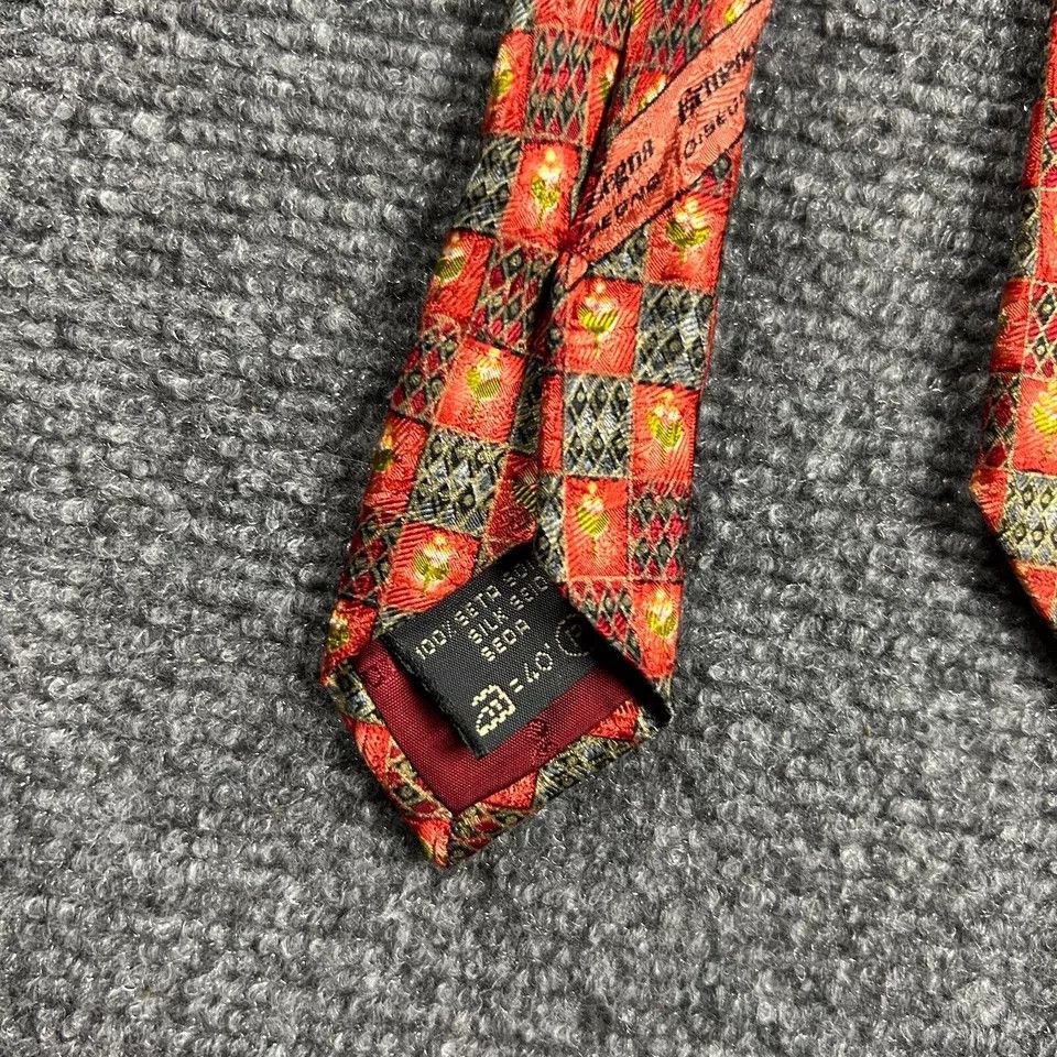 Ermenegildo Zegna Ermenegildo Zegna NeckTie Mens 4" x 59" Geometric Floral ` Size ONE SIZE - 4 Thumbnail