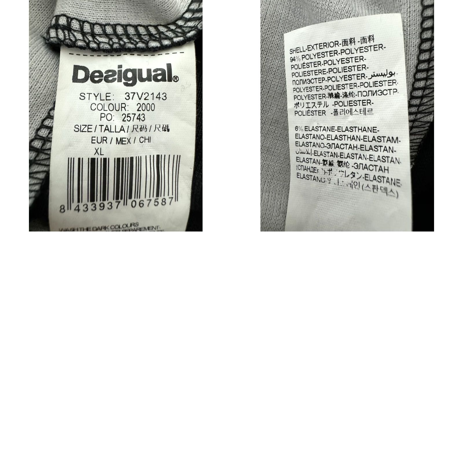 Desigual Desigual Dress Womens XL A-Line Short Multicoloured 37V2143 Black? Size XL / US 12-14 / IT 48-50 - 8 Thumbnail
