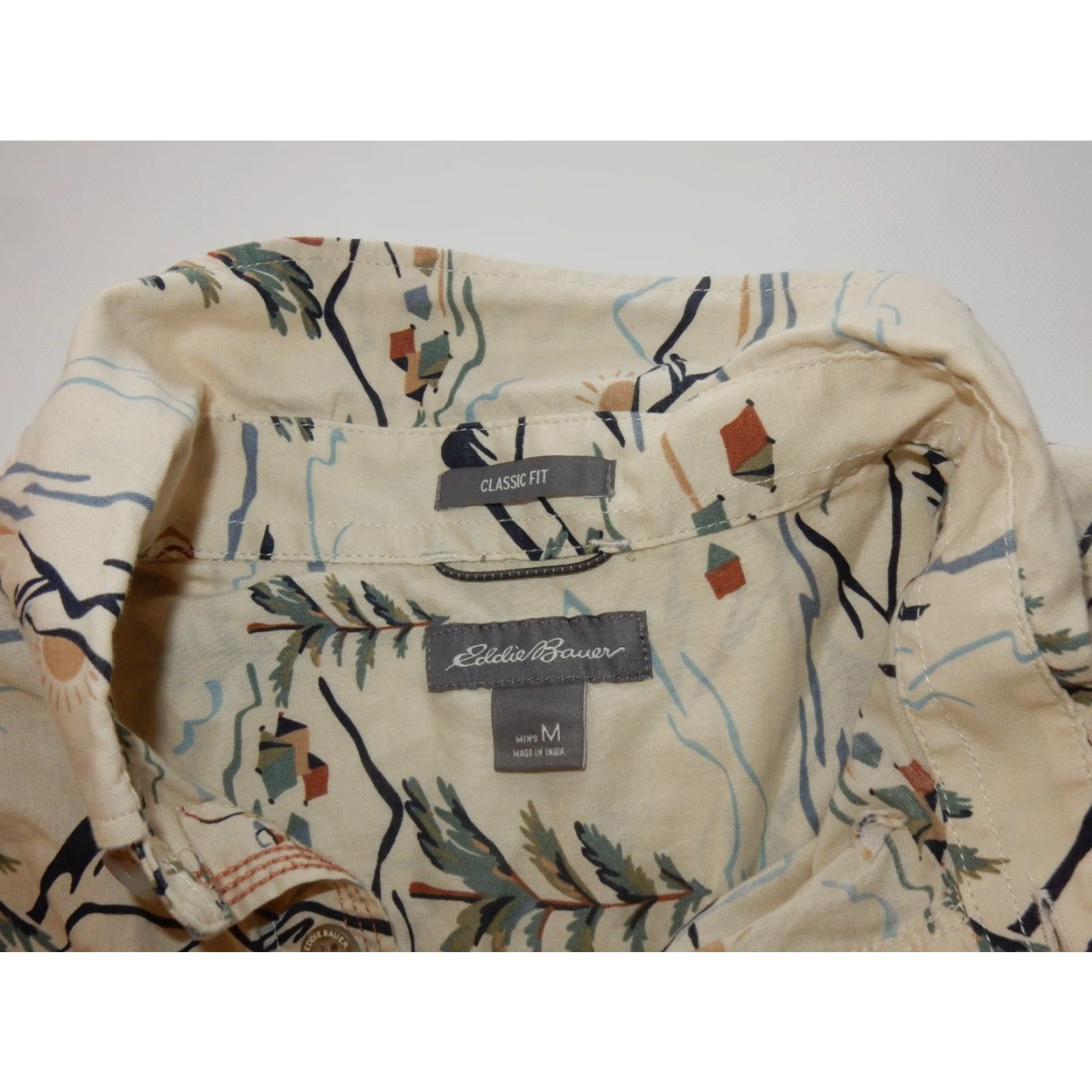 Eddie Bauer Eddie Bauer Men’s Button-Up Shirt M Short Sleeve Beige Hiking Fishing Camping Size US M / EU 48-50 / 2 - 4 Thumbnail