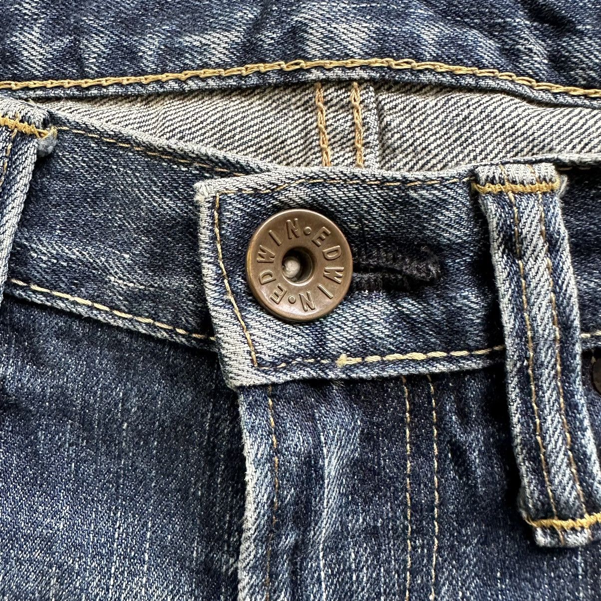 Edwin × Jean × Vintage Vintage Edwin Distressed Faded Denim Jean Pant W30 Size US 30 / EU 46 - 4 Thumbnail