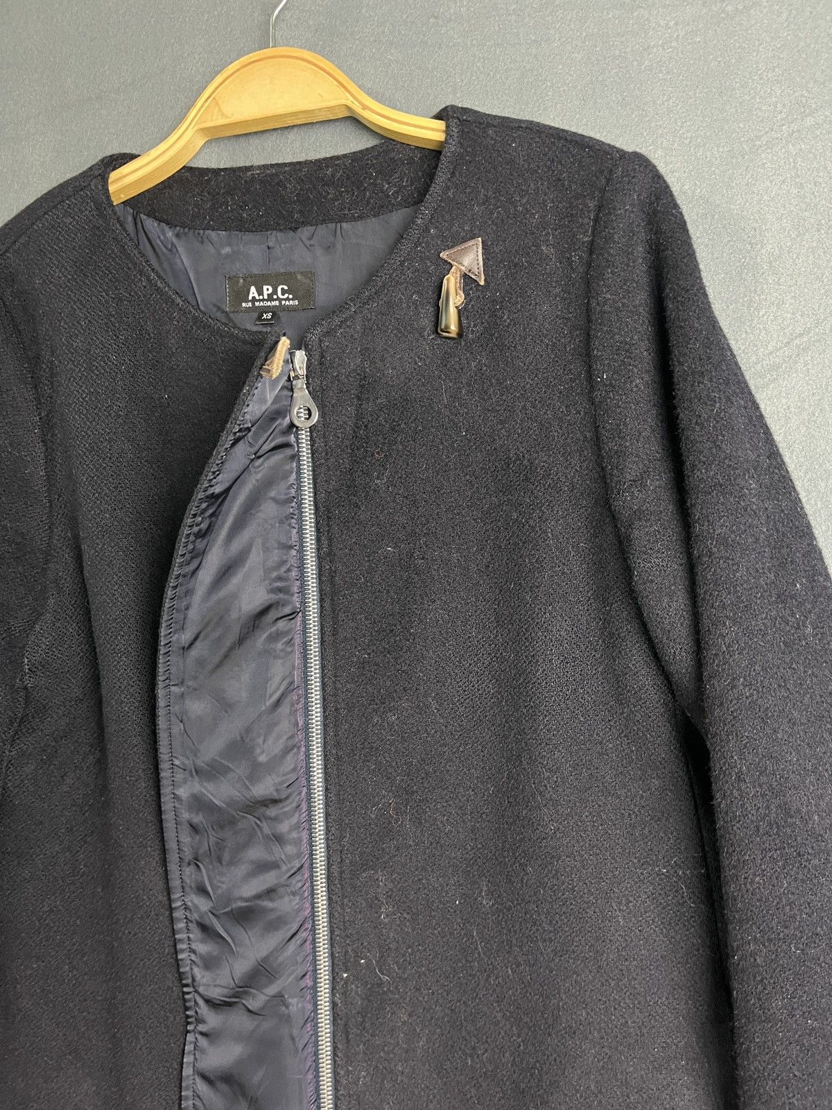A.P.C. A.P.C Black Wool Coat Size XS / US 0-2 / IT 36-38 - 9 Thumbnail