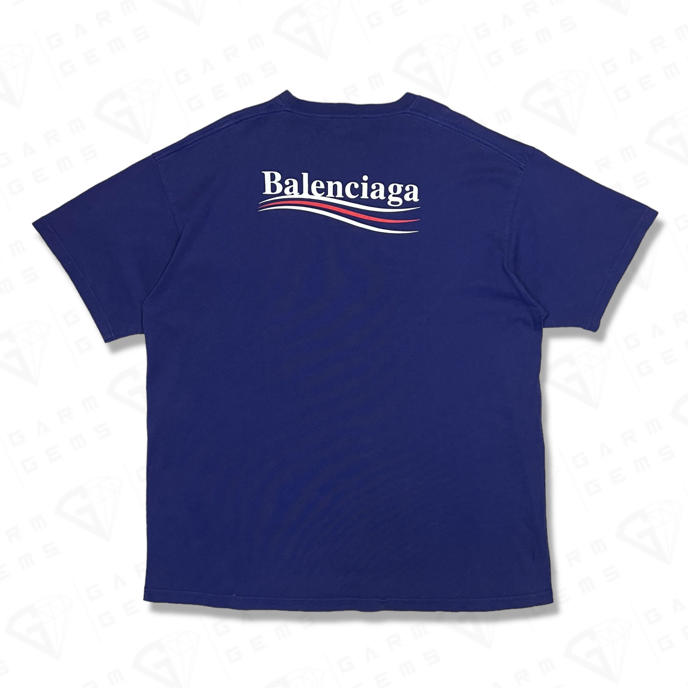 Balenciaga Balenciaga Political Campaign Logo T-Shirt Size US M / EU 48-50 / 2 - 2 Thumbnail