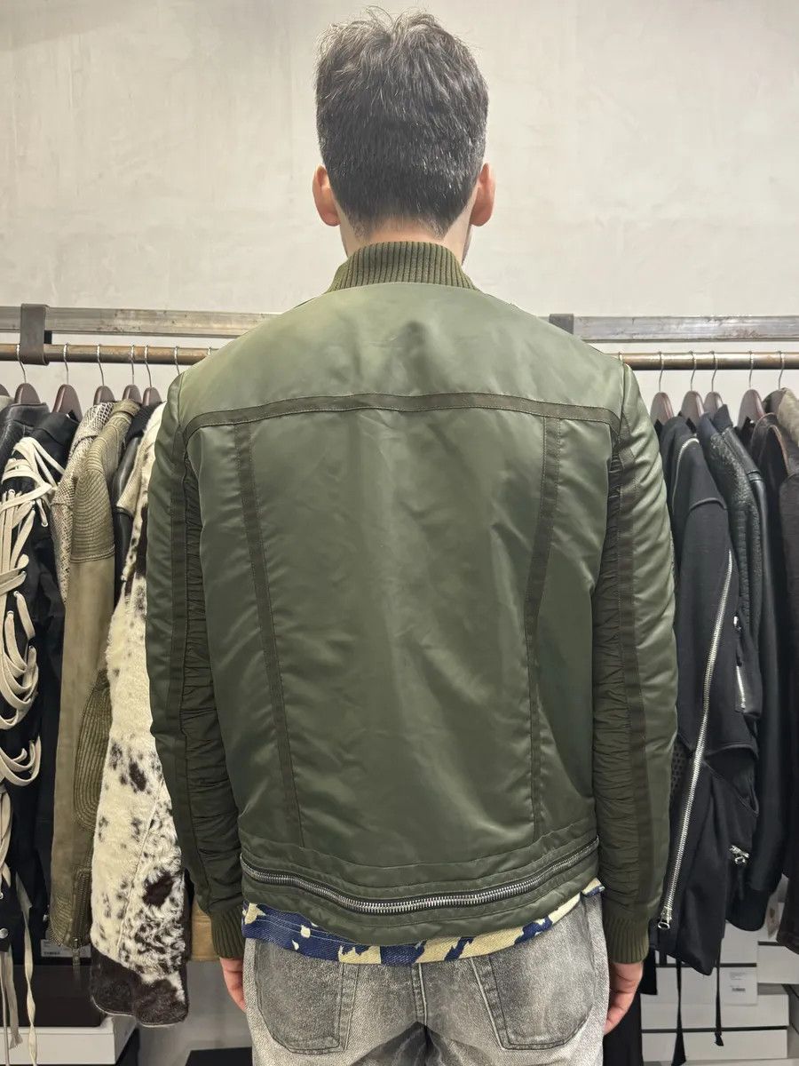 Balmain 2010s Balmain Multi Zips Aviator Green Bomber Jacket Size US M / EU 48-50 / 2 - 4 Thumbnail