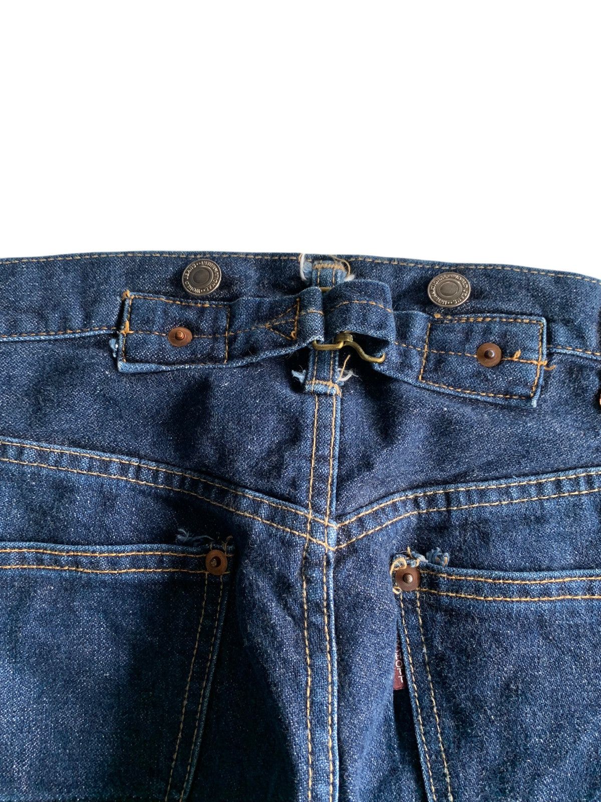 Schott VINTAGE SCHOTT SELVEDGE BUCKLE BACK JAPANESE DENIM Size US 32 / EU 48 - 9 Thumbnail