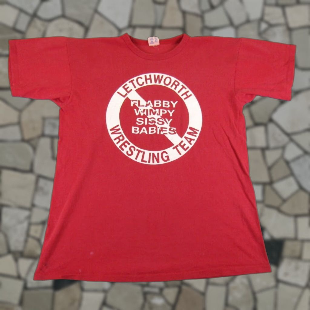 Champion Vintage Champion T-Shirt Men XL Red 80s Sports Wrestling Outfits Retro Cotton Size US XL / EU 56 / 4 - 1 Thumbnail