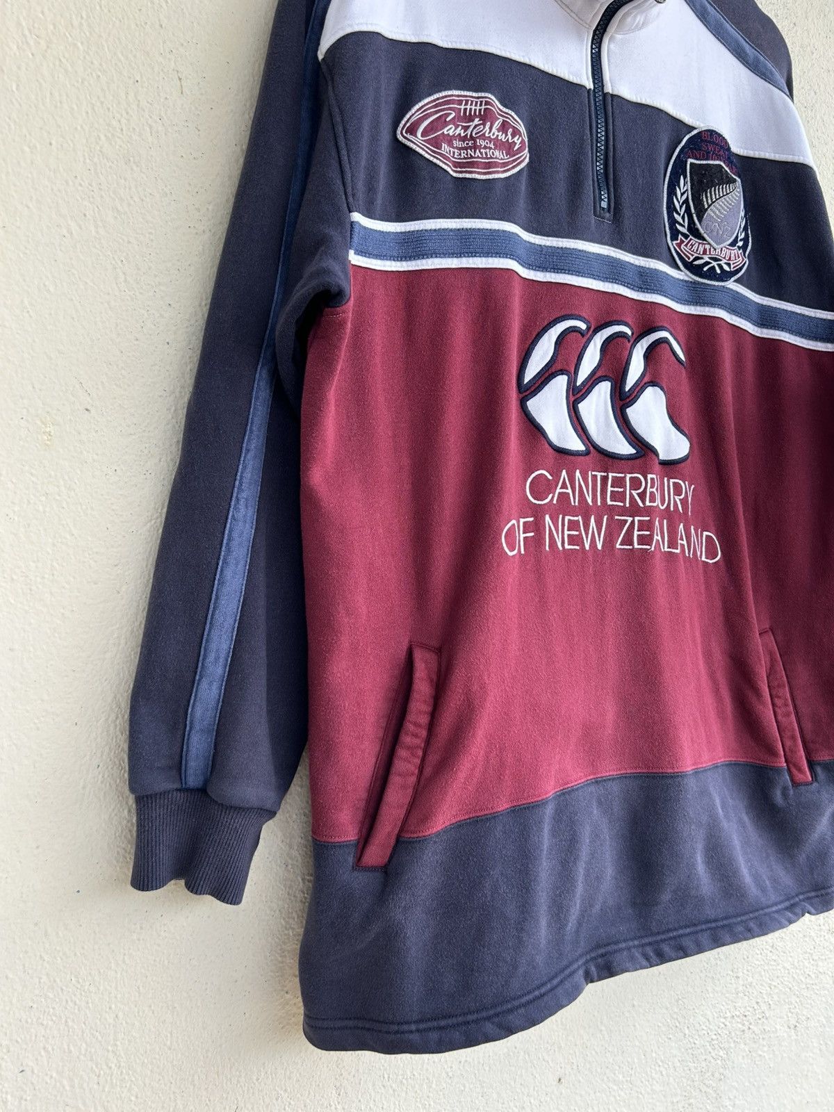 Canterbury of New Zealand Canterbury Of New Zealand Half Zipper Sunfaded Sweatshirt Size US L / EU 52-54 / 3 - 4 Thumbnail