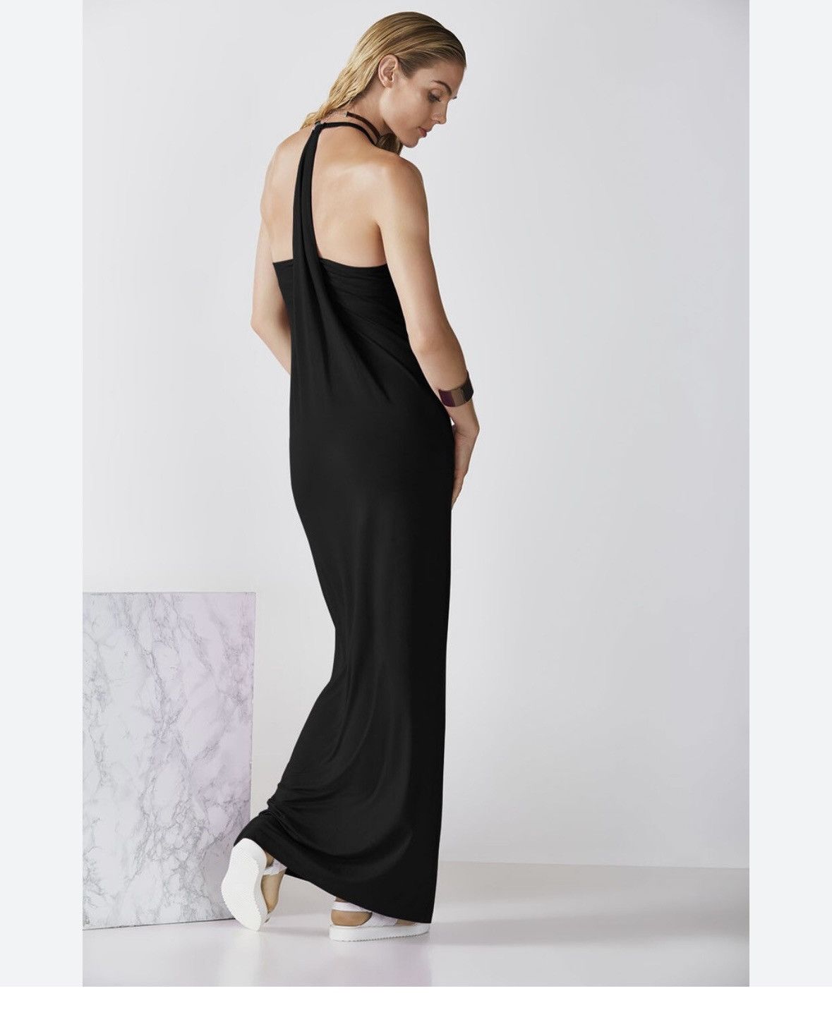 Fabletics Fabletics Neema black open back maxi dress sleeveless Greek Size M / US 6-8 / IT 42-44 - 2 Thumbnail