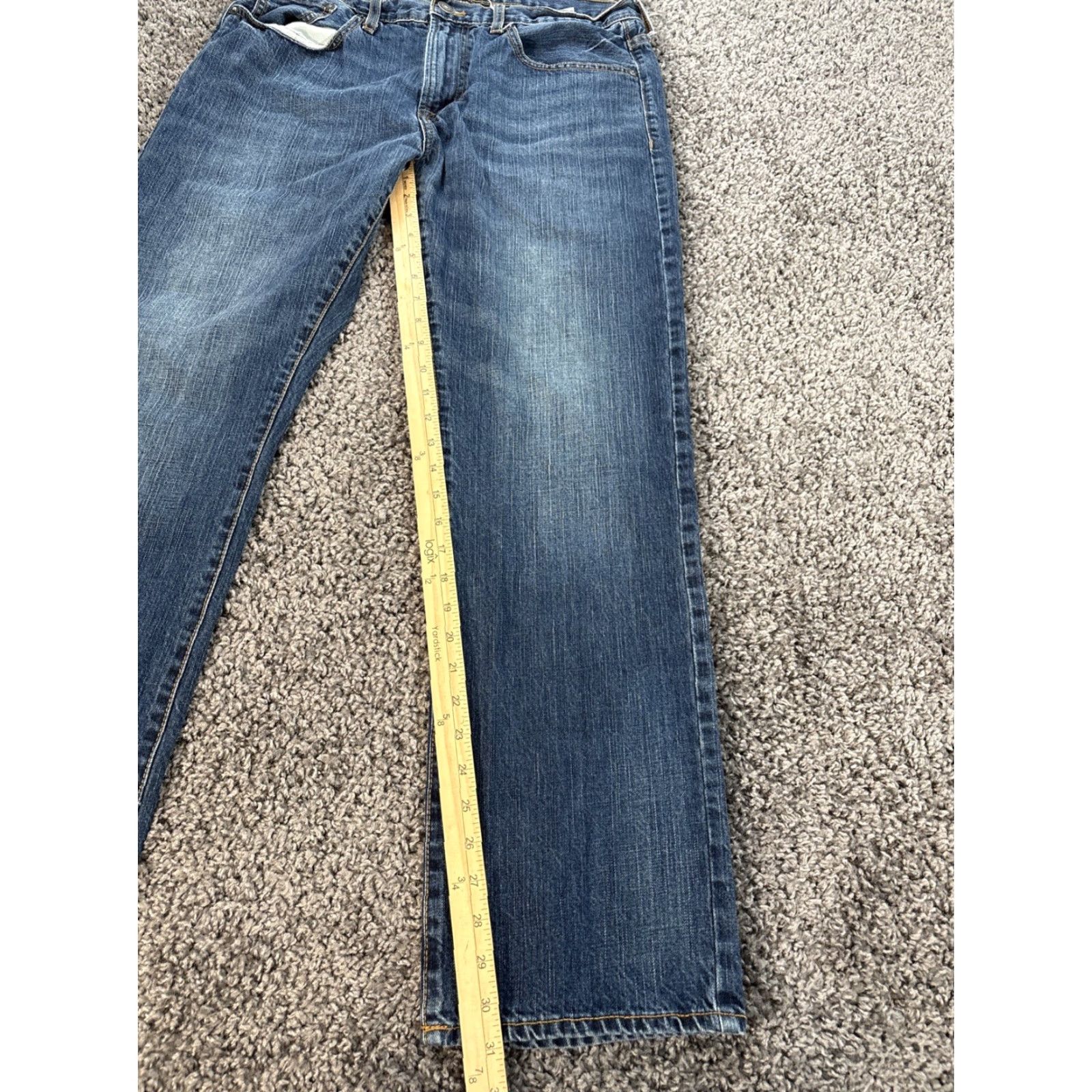 American Eagle Outfitters VINTAGE American Eagle Outfitters Jeans Men 34x31 Jeans Denim Blue Distressed 90s Wide-Leg Relaxed Baggy Pockets Size US 34 / EU 50 - 2 Thumbnail
