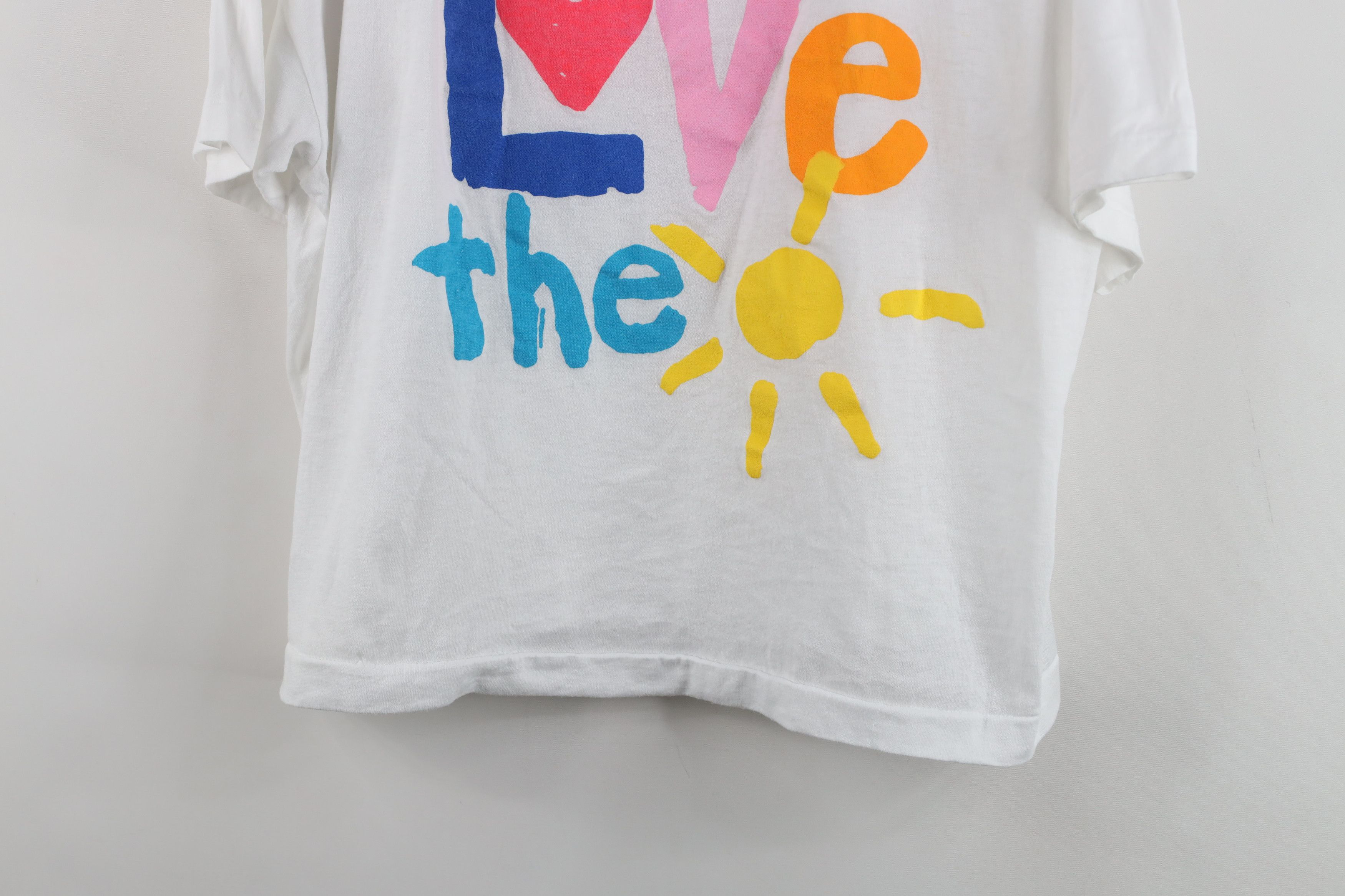 Vintage Vintage 90s Streetwear Sun Cropped Short Sleeve T-Shirt USA Size ONE SIZE - 3 Thumbnail