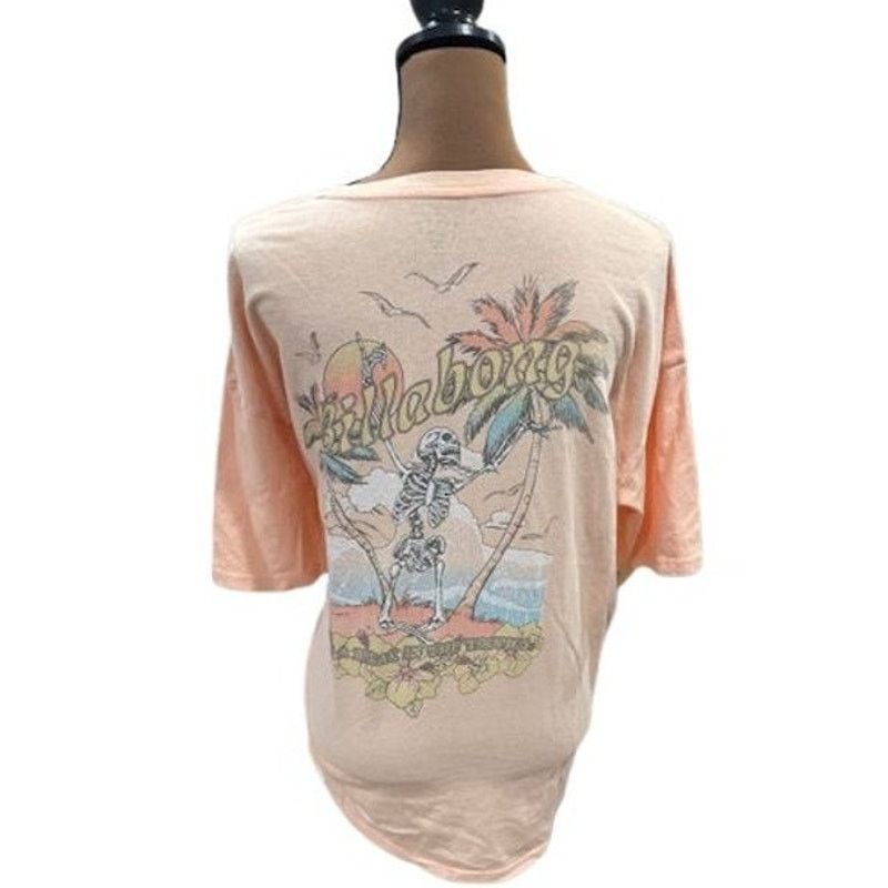 Billabong Billabong “Take a Break” Oversized T-Shirt in Peach Size M / US 6-8 / IT 42-44 - 2 Thumbnail