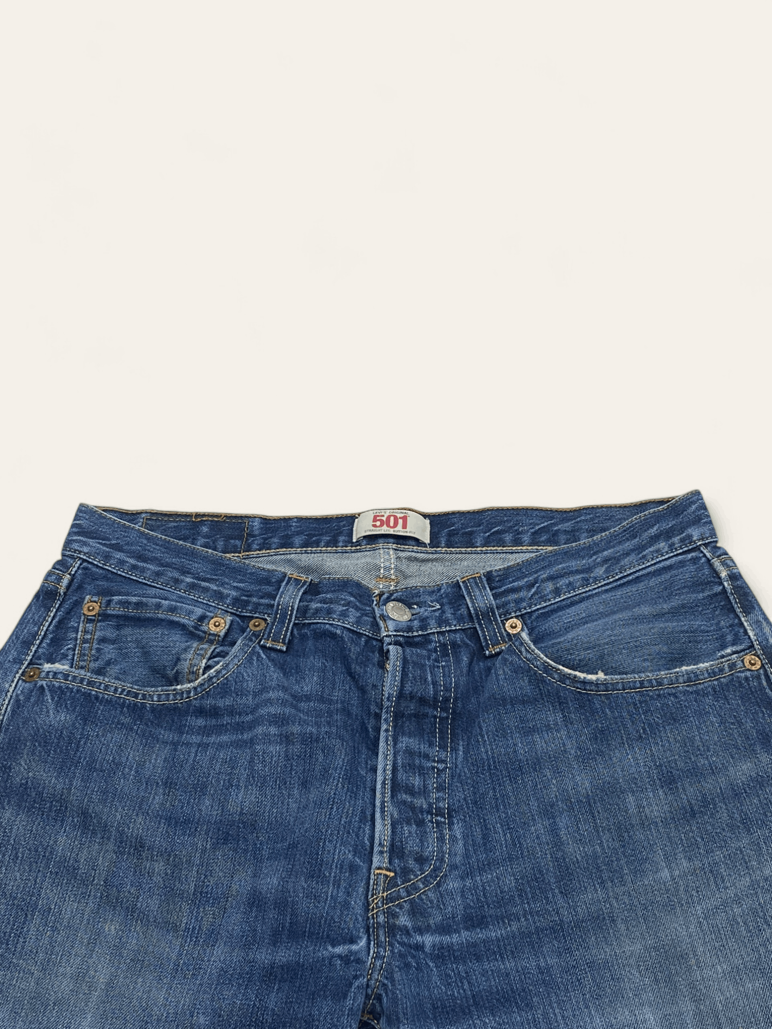 Jean Vintage LEVI'S Blue Denim Jeans Size US 32 / EU 48 - 5 Thumbnail