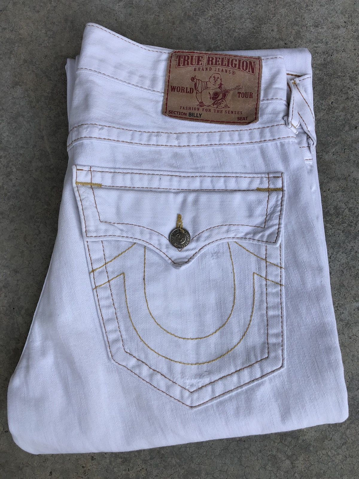 True Religion Vintage True Religion Flared Jeans Distressed Jeans Size US 34 / EU 50 - 1 Thumbnail