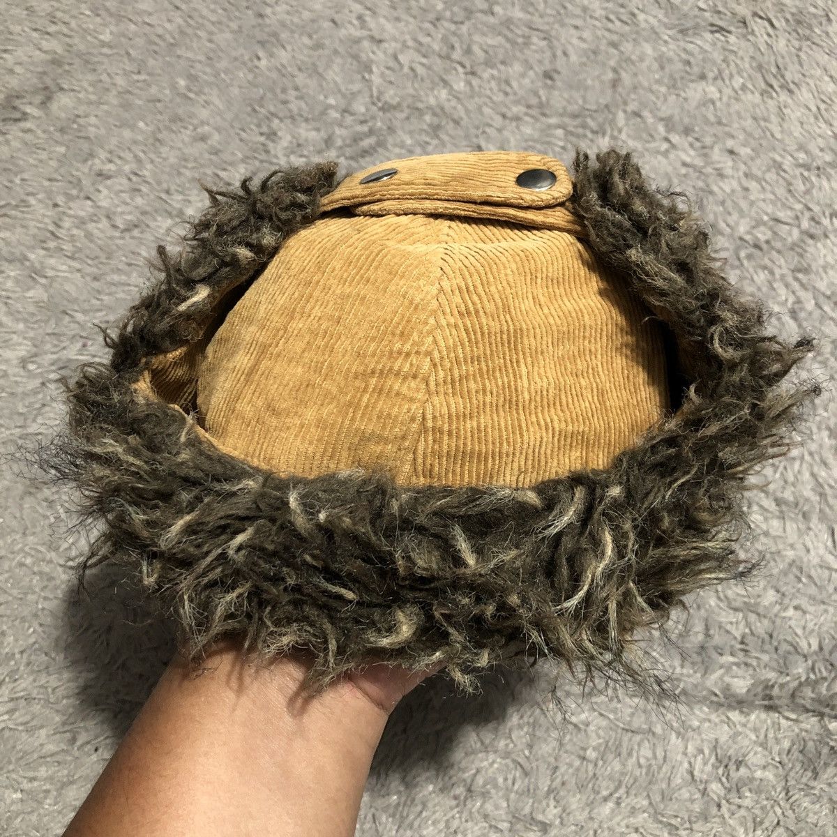 Vintage × Von Dutch 🔥last price🔥 VON DUTCH FAUX FUR CORDUROY CAP Size ONE SIZE - 6 Thumbnail