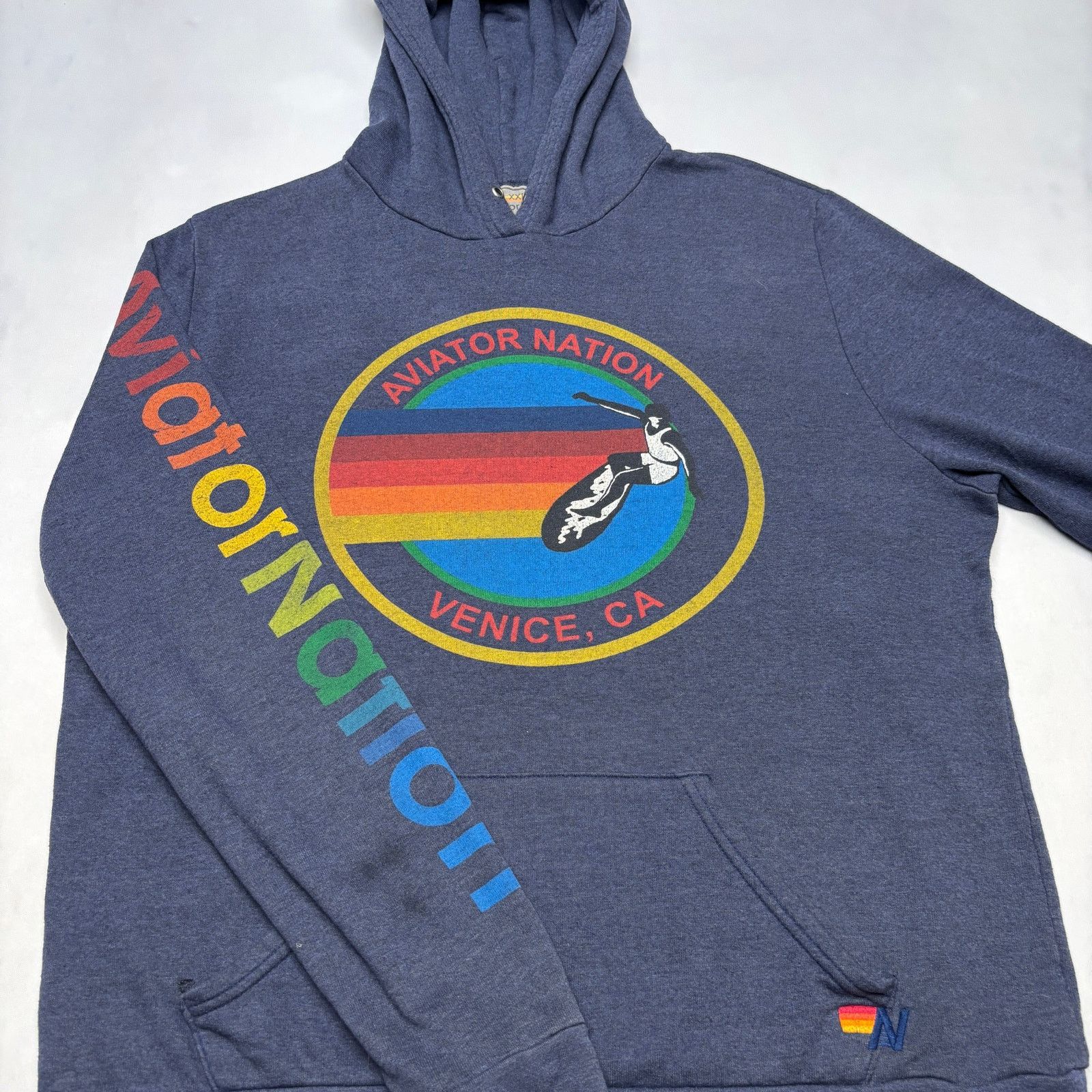 Aviator Nation Aviator Nation Venice CA Logo Hoodie Oversized Men's 2XL Size US XXL / EU 58 / 5 - 2 Thumbnail