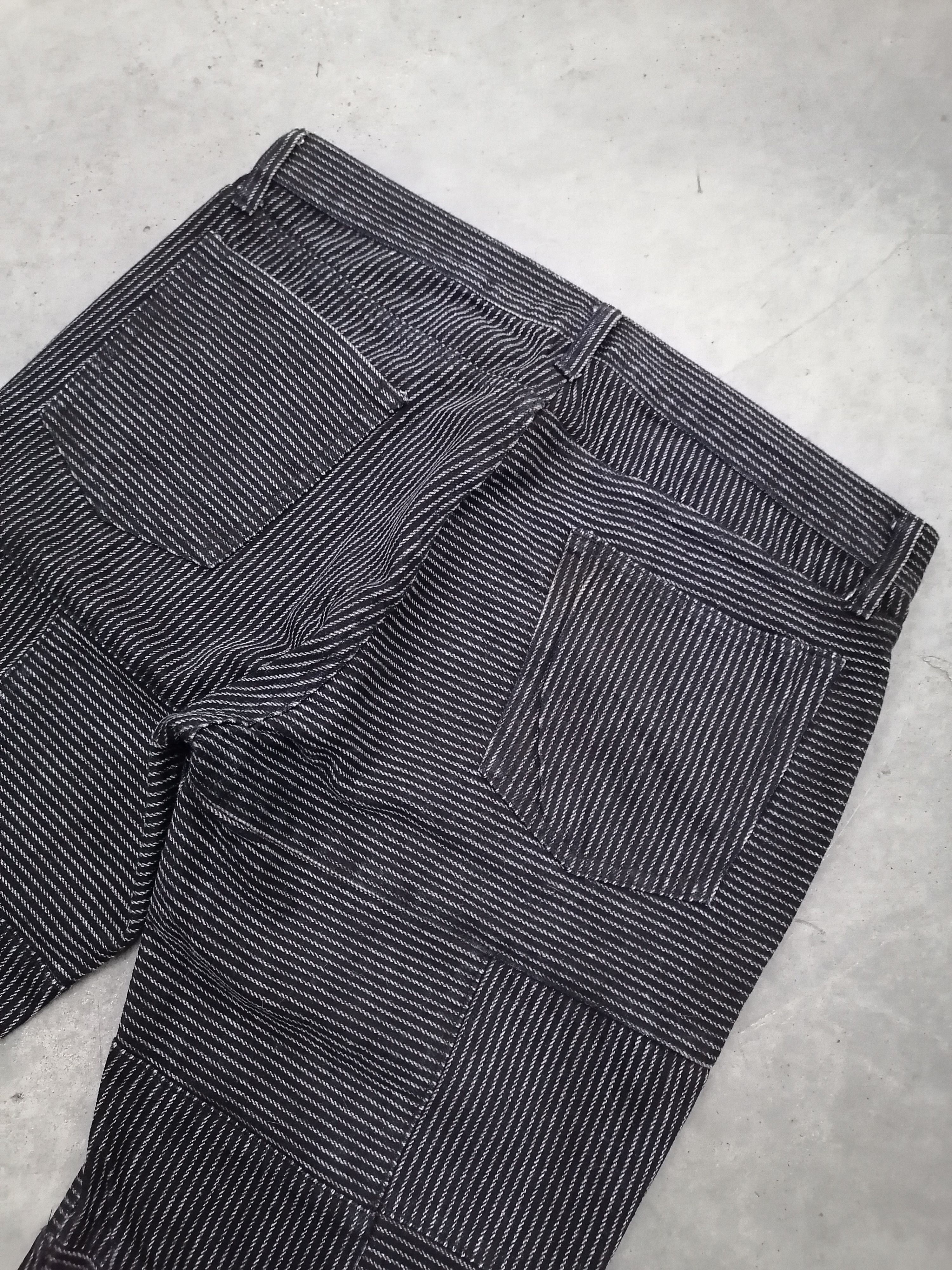 14th Addiction × If Six Was Nine Flare Jeans The Difference Rupert Patchwork Denim Pants Size US 33 - 8 Thumbnail
