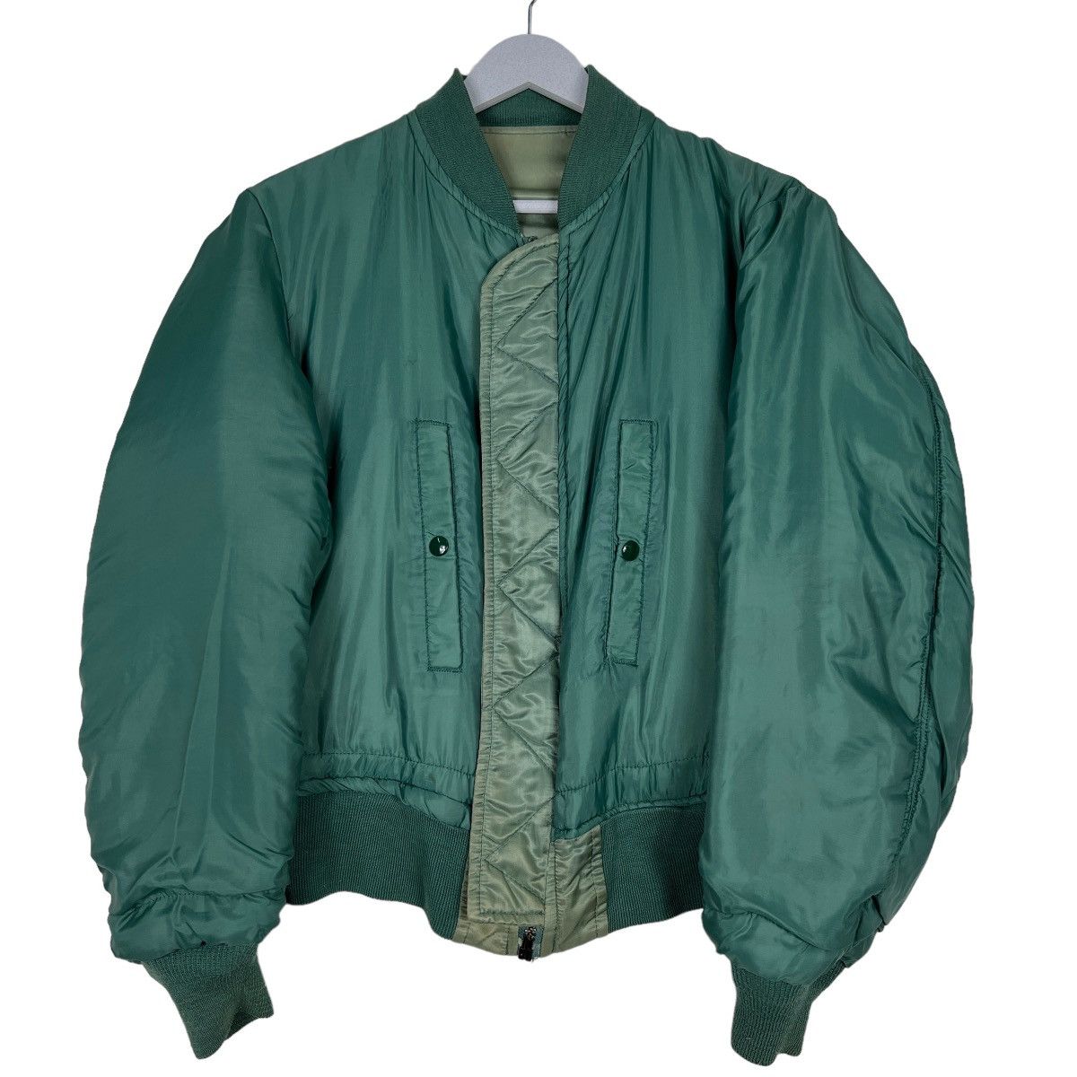 Schott 🔥 VINTAGE SCHOTT BROS MA-1 1949 REVERSIBLE BOMBER JACKET Size US S / EU 44-46 / 1 - 14 Thumbnail