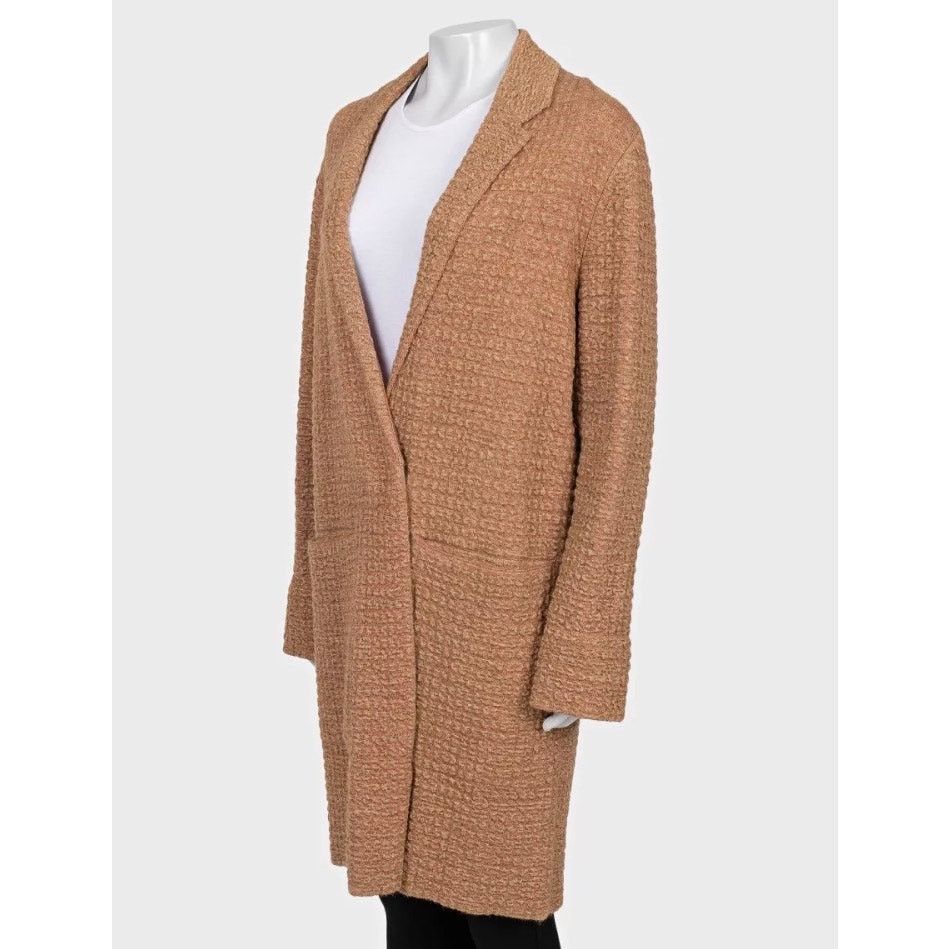 Sonia Rykiel Sonia Rykiel Brown Mixed Knit Button-Up Cardigan, Size S Size S / US 4 / IT 40 - 2 Thumbnail