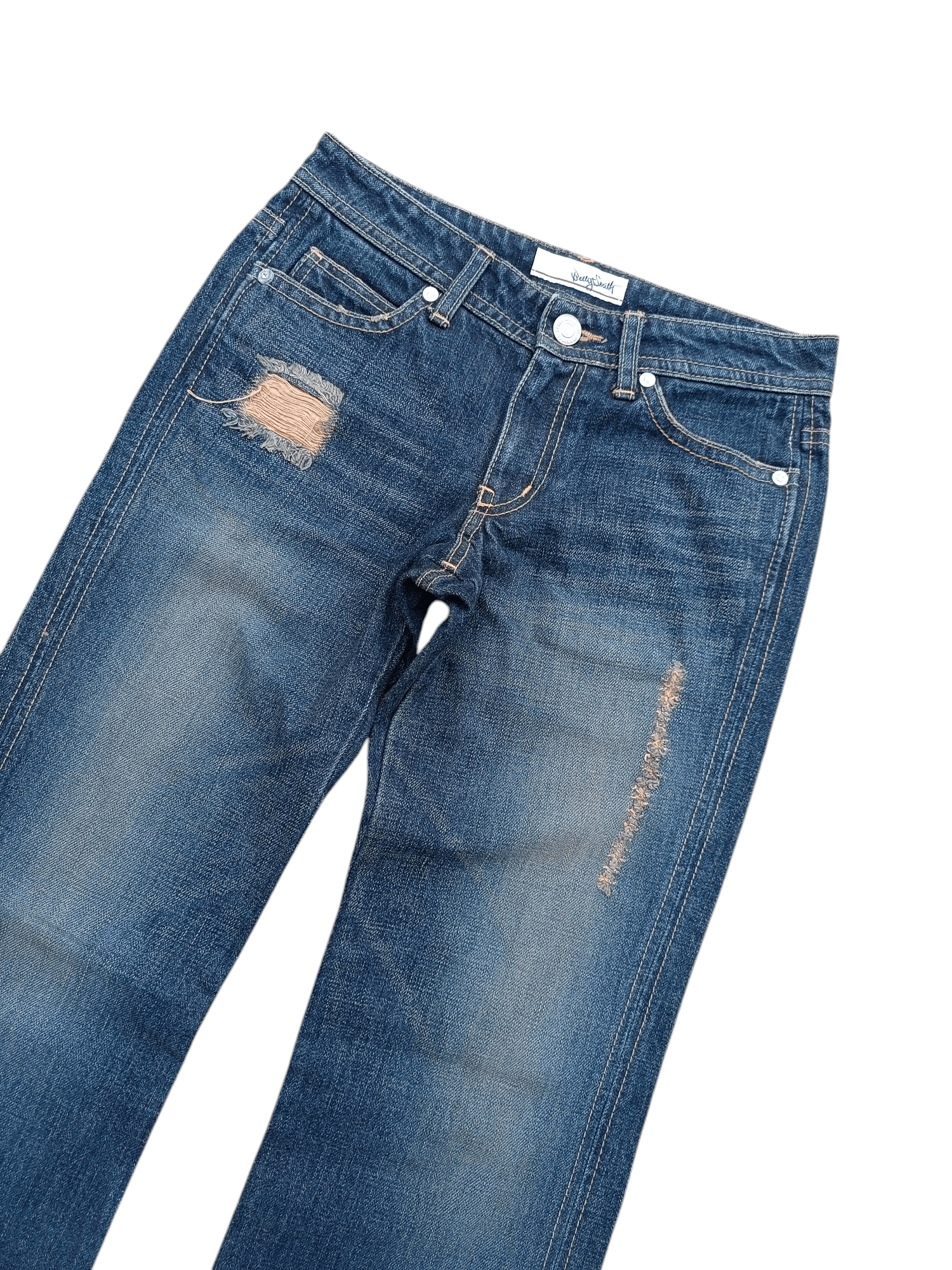 Japanese Brand FYE FLARED 🔥 BETTY SMITH DISTRESSED BOOT CUT DENIM Size US 28 / EU 44 - 11 Thumbnail