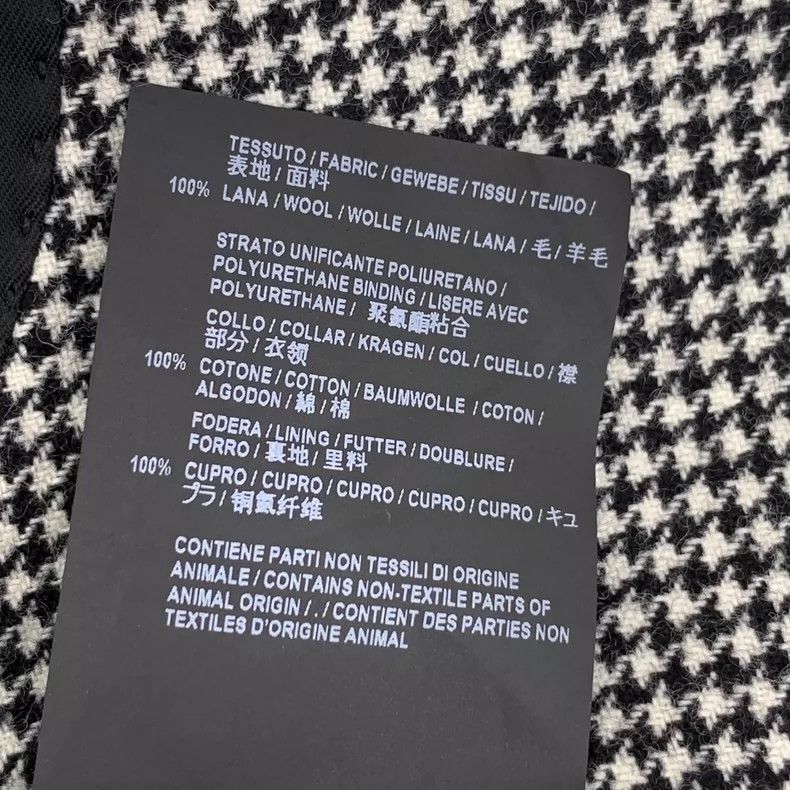 Balenciaga Balenciaga size 46 Color-block houndstooth wool lapel long Size S / US 4 / IT 40 - 8 Thumbnail