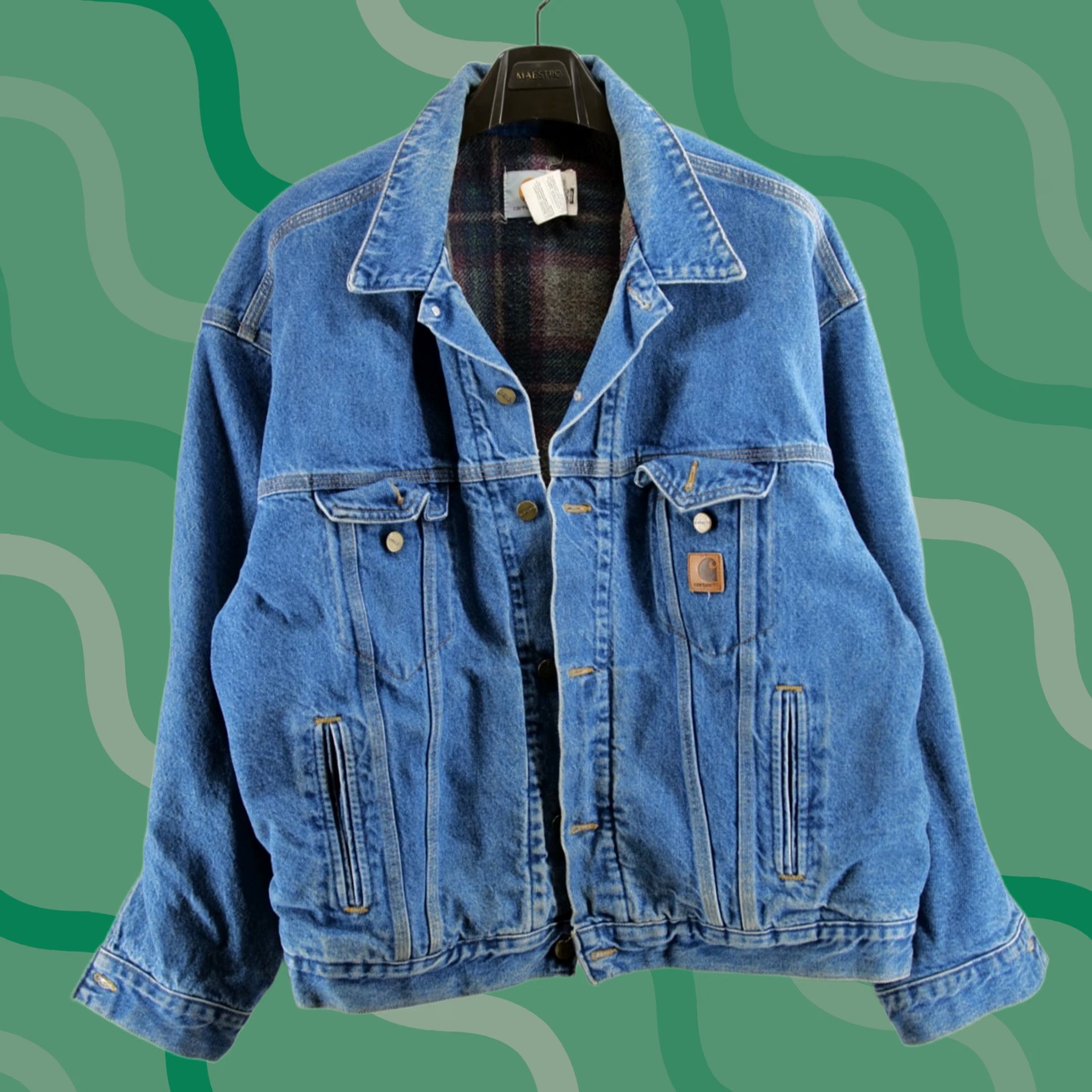 Carhartt × Streetwear × Vintage Ruby Trucker Jacket Red Carhartt 