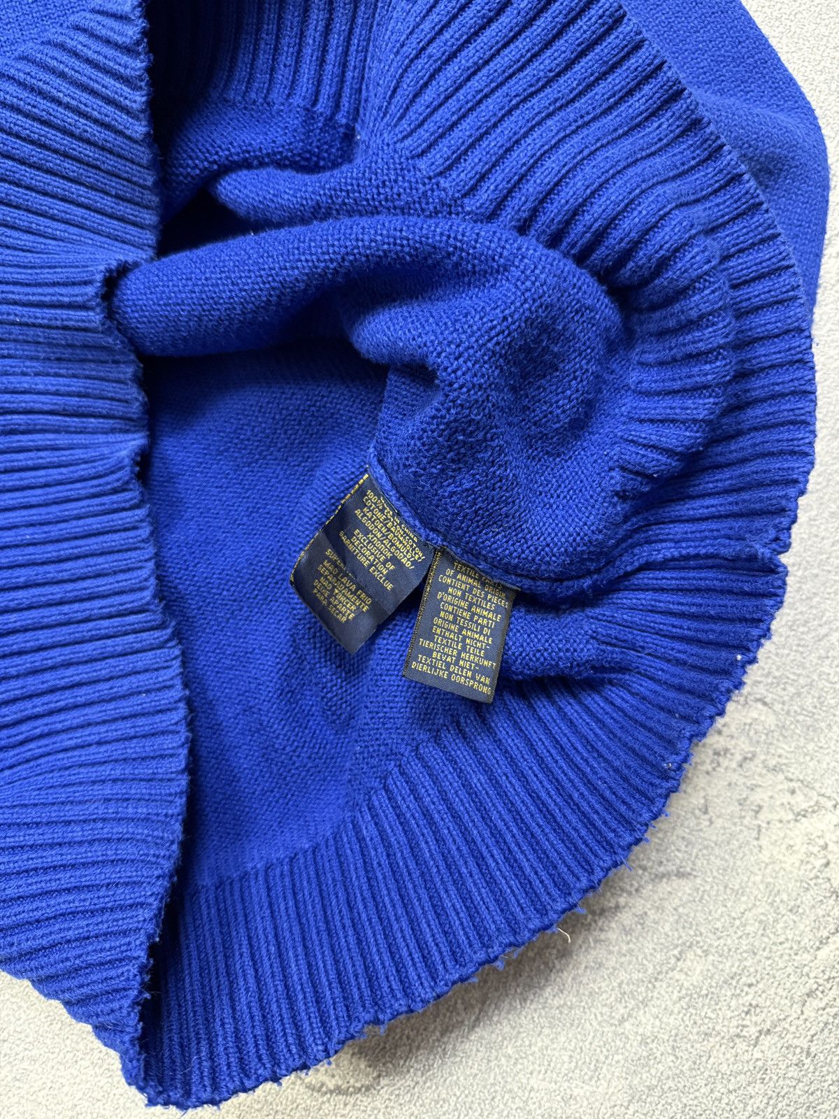 Polo Ralph Lauren Mens Vintage Polo Ralph Lauren 1/3 zip sweatshirt blue rare Size US L / EU 52-54 / 3 - 15 Thumbnail