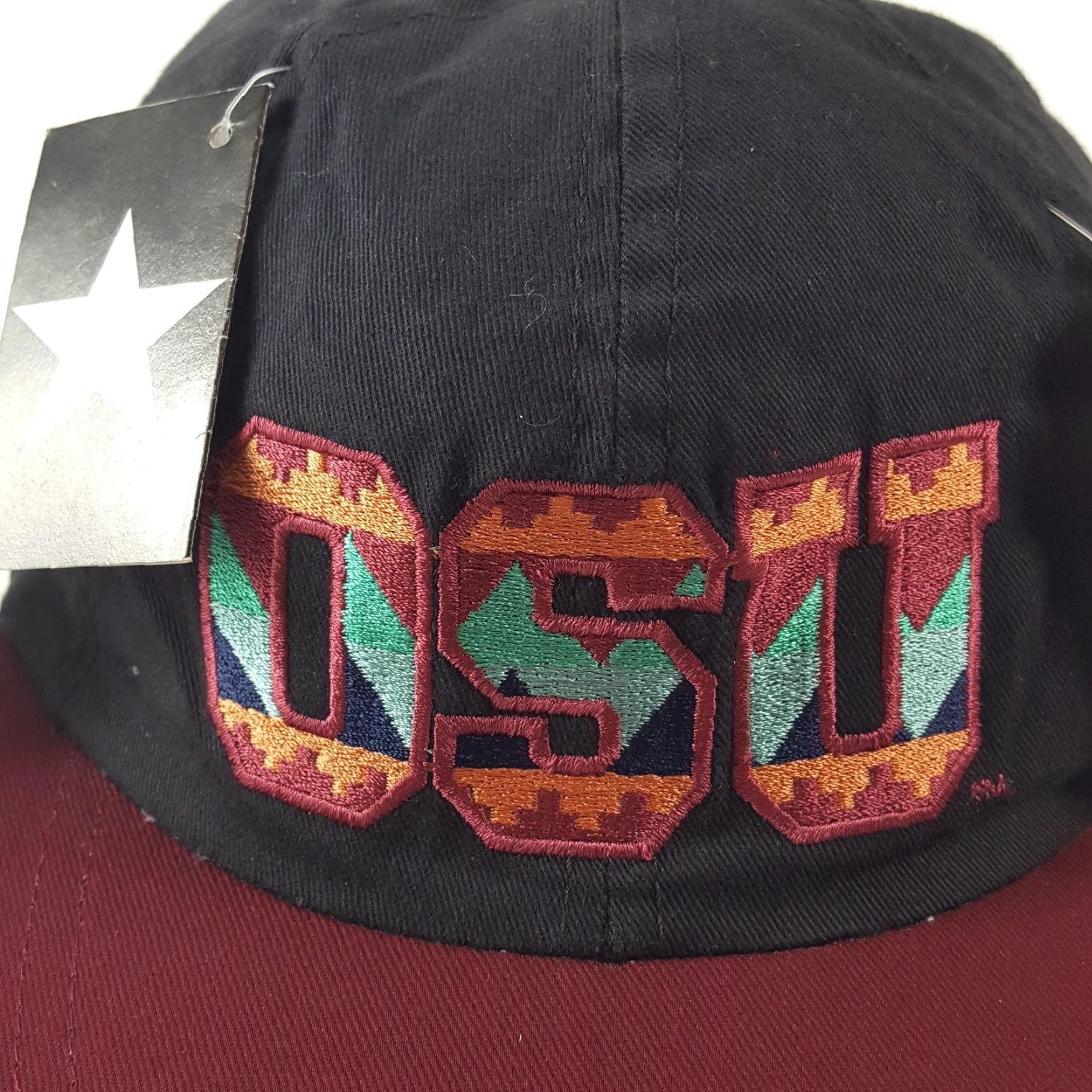 Vintage VINTAGE OSU Snapback Hat College Football Baseball Cap One Size Black Buckeyes 90s Y2K Mens Size ONE SIZE - 2 Thumbnail