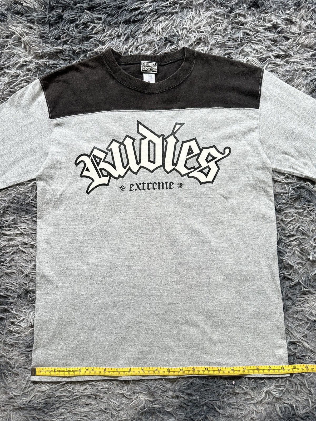 RUDE GALLERY 00's Rudies '' Extreme'' raglan style tee Size US M / EU 48-50 / 2 - 9 Thumbnail