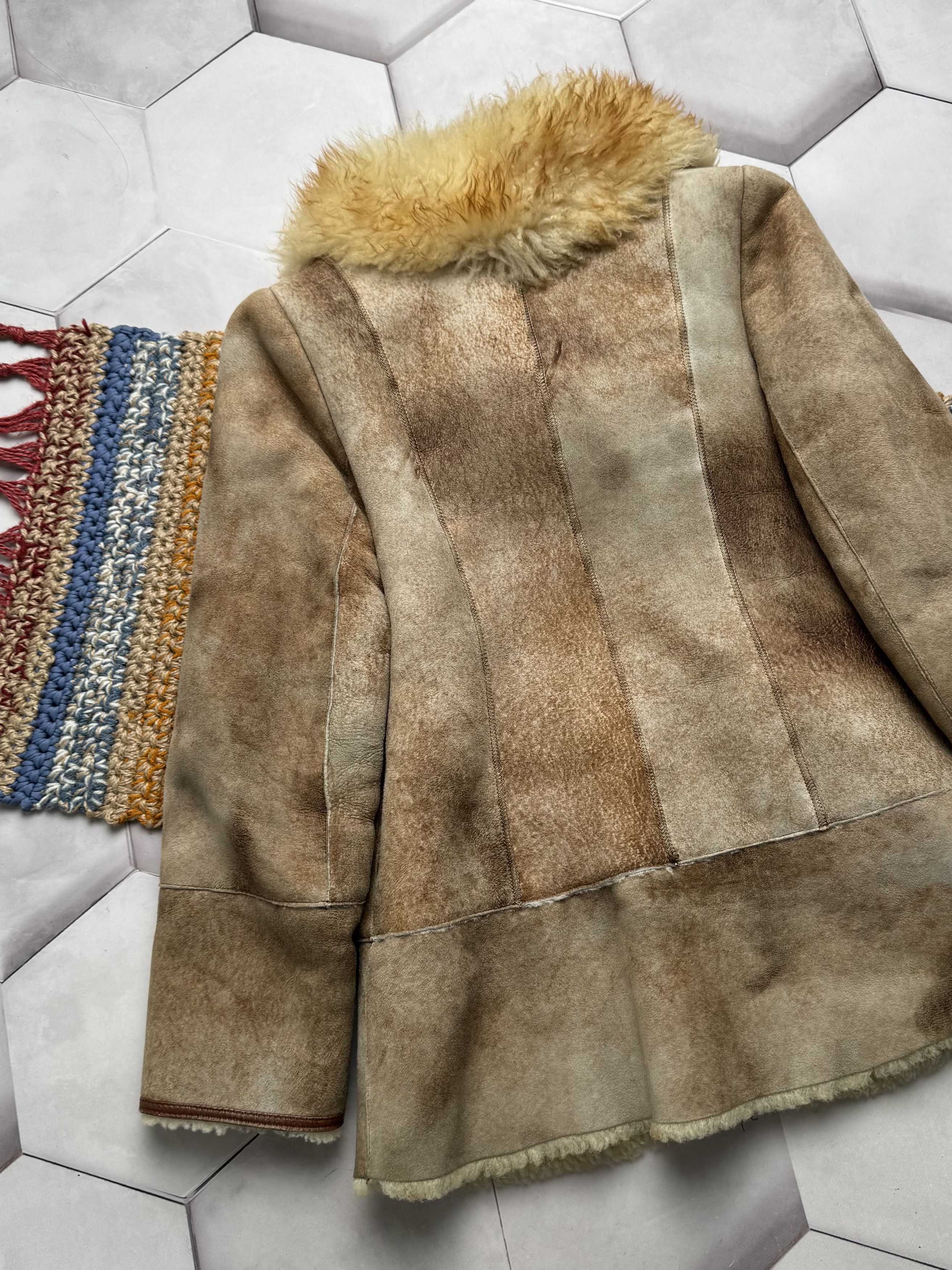 Japanese Brand Vintage Real Sheepskin Coat (E4) Size S / US 4 / IT 40 - 10 Thumbnail