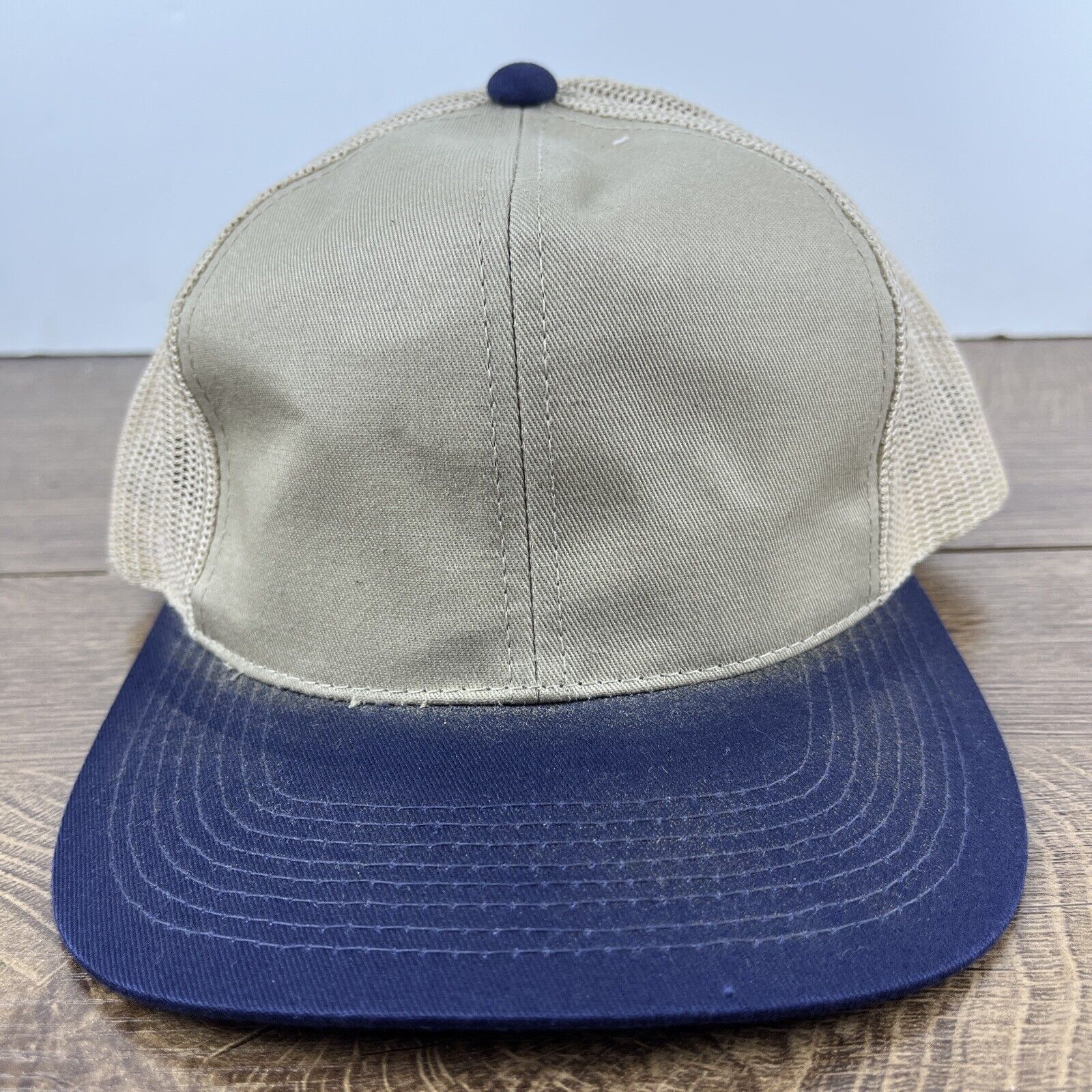 Other Tan Blue Baseball Hat Hat Tan Brown Hat Adjustable Snapback Size ONE SIZE - 3 Thumbnail