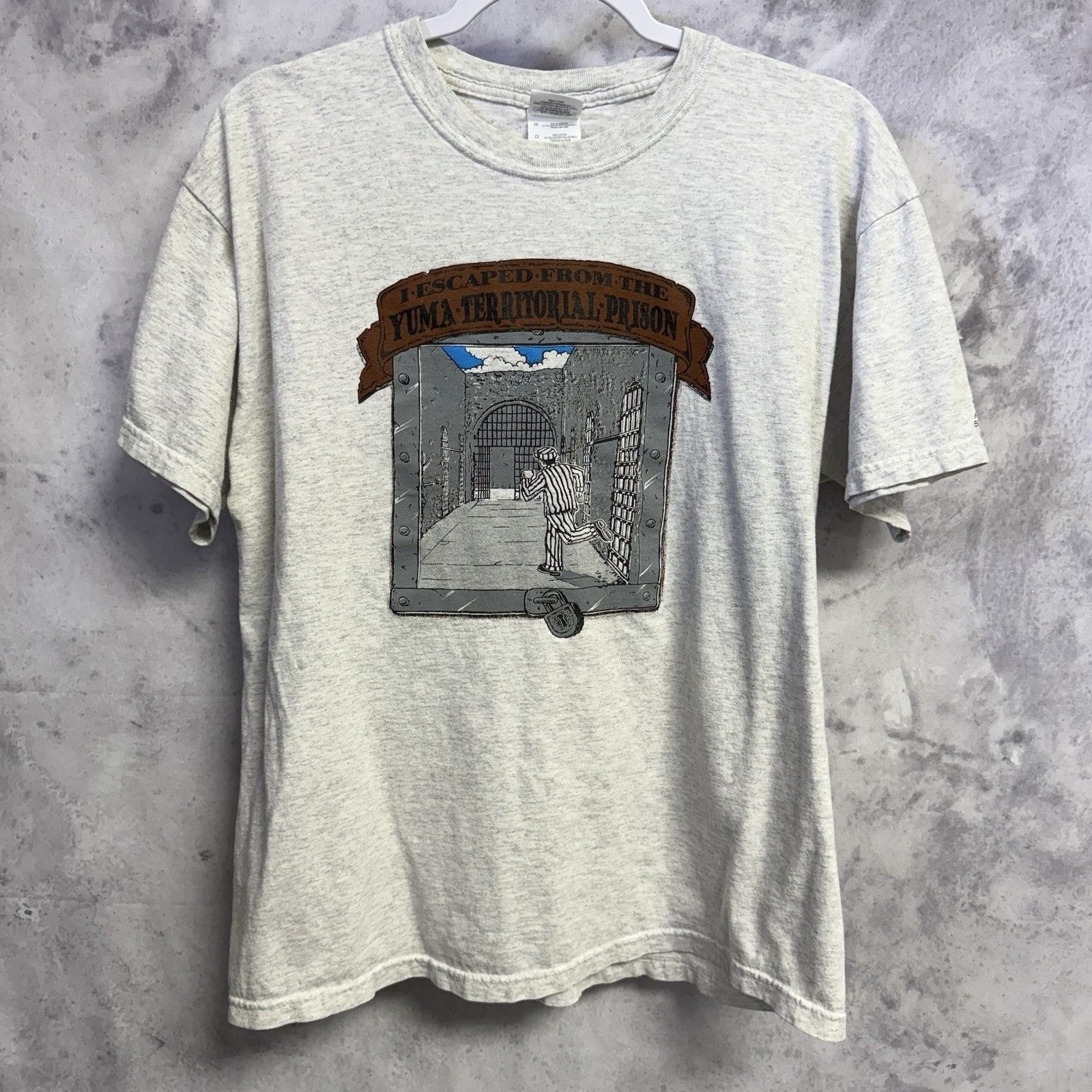 Vintage Vintage Prison Escape T Shirt Adult Large Gray Short Sleeve Size US L / EU 52-54 / 3 - 2 Thumbnail