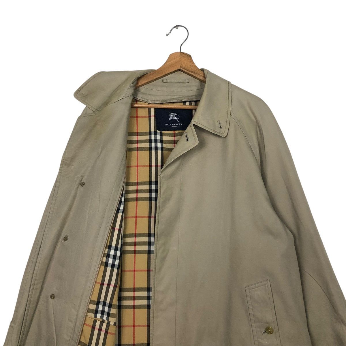 Burberry 🔥VINTAGE LONG JACKET TRENCH COAT BURBERRY LONDON NOVA CHECK Size US M / EU 48-50 / 2 - 13 Thumbnail