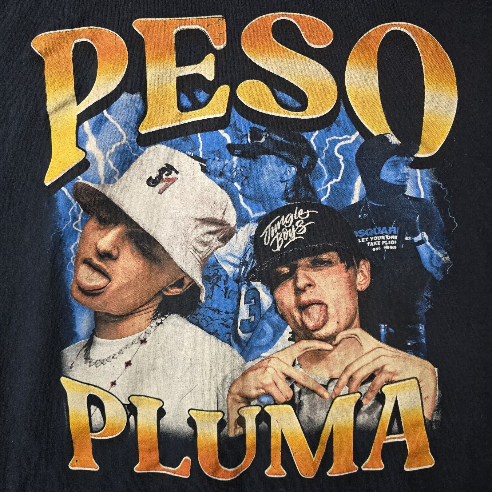 Rap Tees Peso Pluma Shirt Medium Blue Concert Rap Tee Spanish Vintage Size US M / EU 48-50 / 2 - 3 Thumbnail