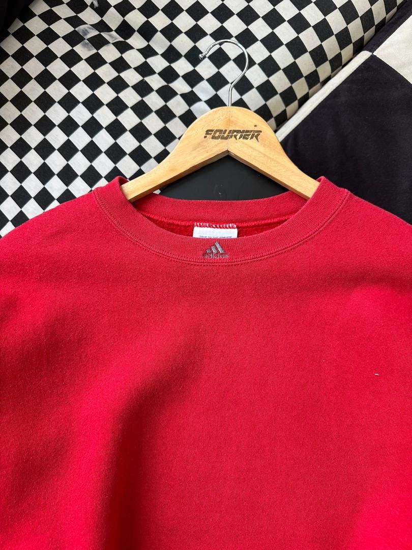 Adidas × Vintage VINTAGE ADIDAS CENTER LOGO SWEATSHIRT Size US L / EU 52-54 / 3 - 3 Thumbnail