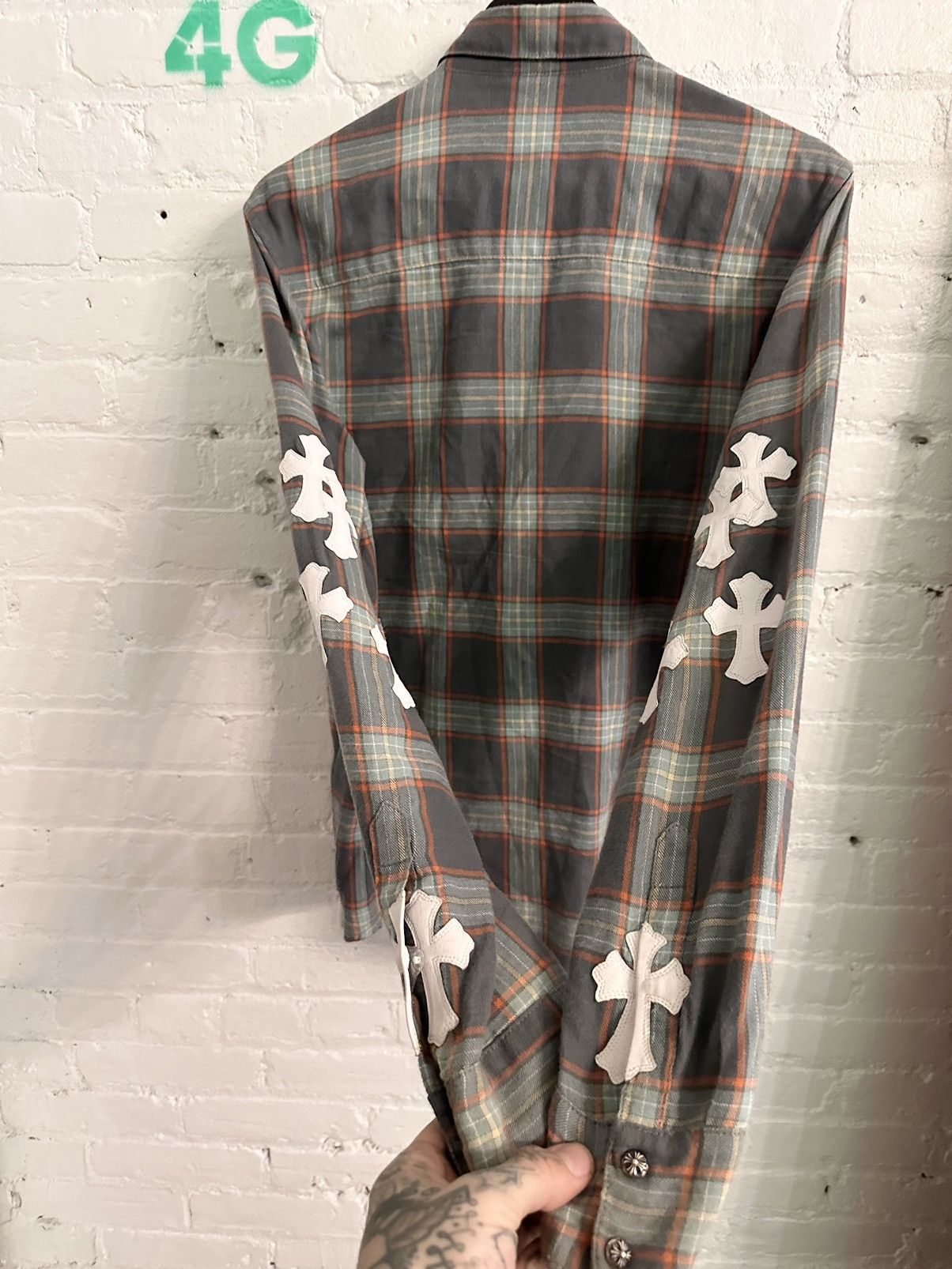 Chrome Hearts Chrome Hearts 1:1 FLOODED Cross Patch Shirt Size US L / EU 52-54 / 3 - 10 Thumbnail