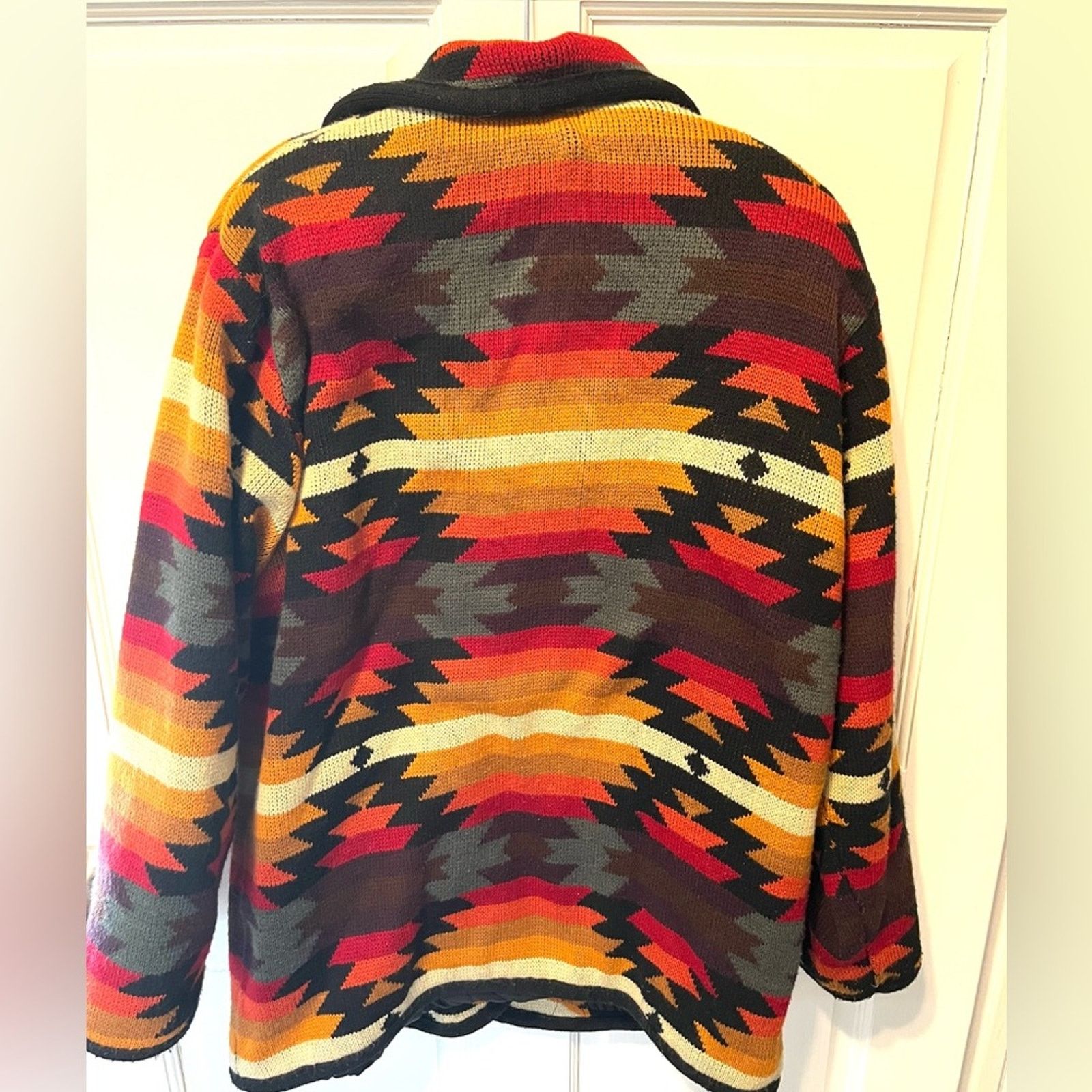 Worthington Worthington Aztec southwestern knit pattern cardigan Jacket Size L / US 10 / IT 46 - 5 Thumbnail