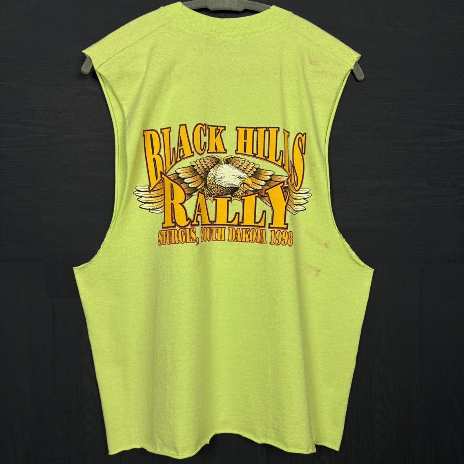 Harley Davidson × Vintage 🇺🇸1998 STURGIS Flaming Bike Tank Size US XL / EU 56 / 4 - 4 Thumbnail
