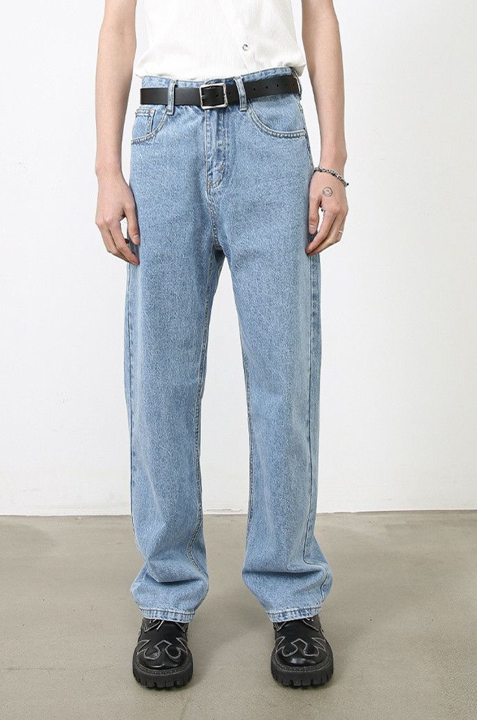 Designer × Japanese Brand Classic Washed Simple Versatile Jeans Size US 32 / EU 48 - 1 Thumbnail