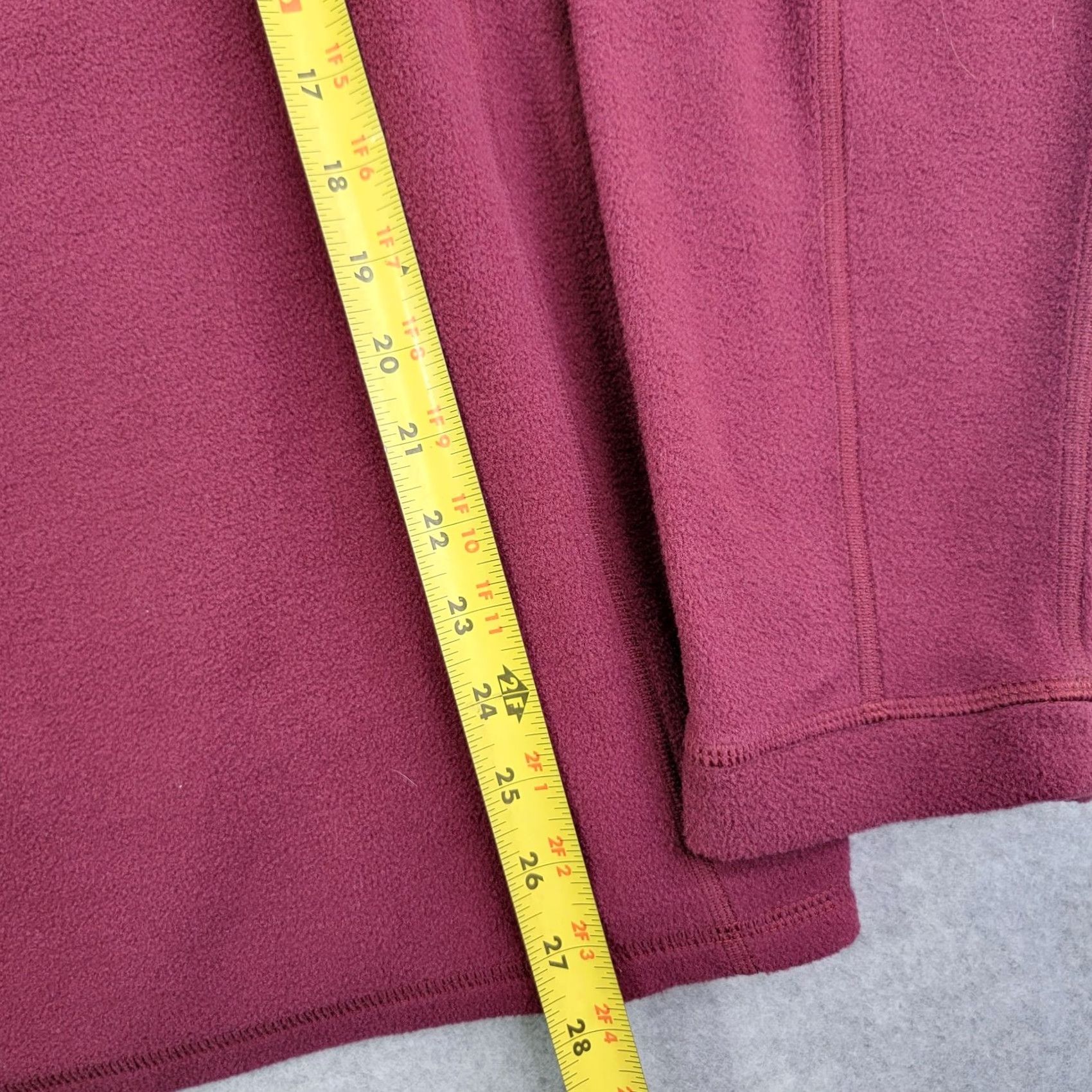 Vintage LL Bean Fleece Sweater Men's XL 1/4 Zip Pullover Hiking burgundy Red 90s Classic Outdoor Mens Size US XL / EU 56 / 4 - 6 Thumbnail