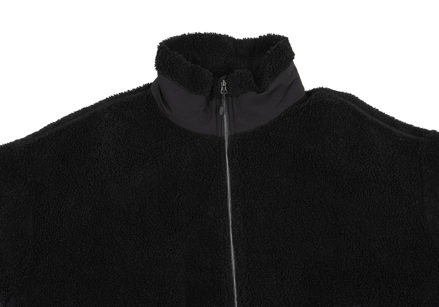 Ganryu Big Silhouette Zip-Up Fleece Blouson in Black Size US M / EU 48-50 / 2 - 3 Thumbnail