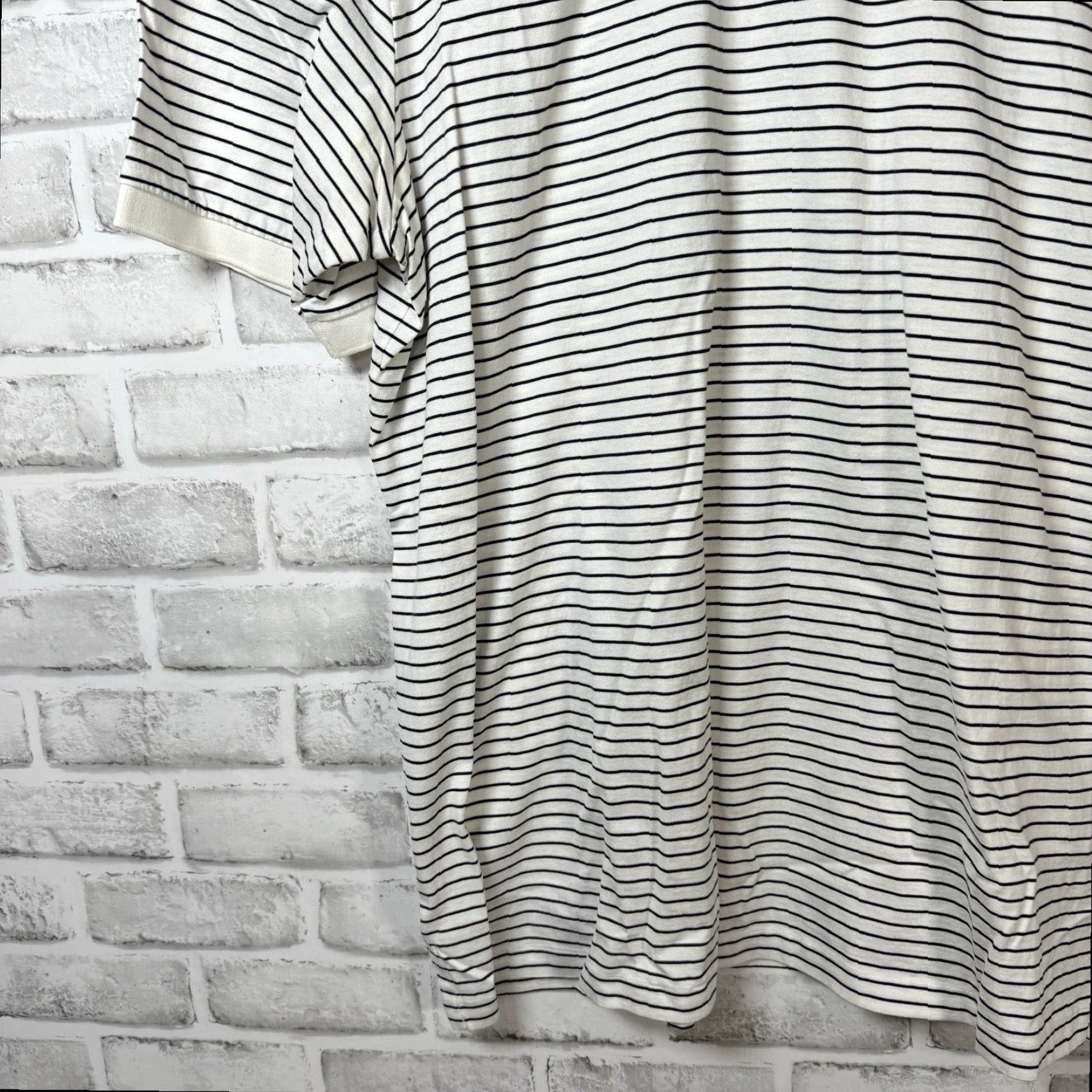 Ralph Lauren VINTAGE Ralph Lauren Golf Striped Pro Fit Polo Mens XL White Size US XL / EU 56 / 4 - 3 Thumbnail