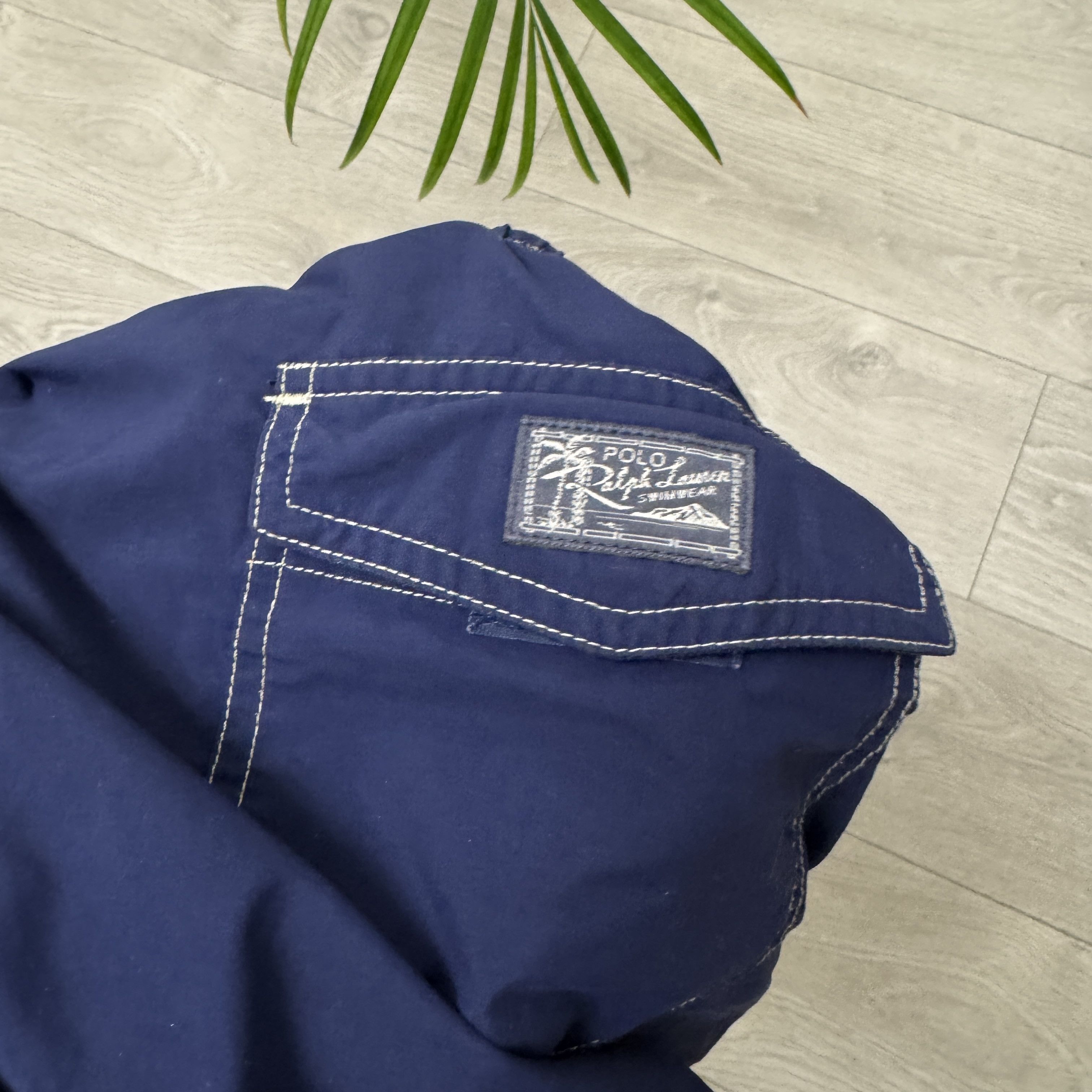 Polo Ralph Lauren Polo Ralph Lauren Nylon Swim Shorts Navy Yellow Logo Size US 32 / EU 48 - 8 Thumbnail