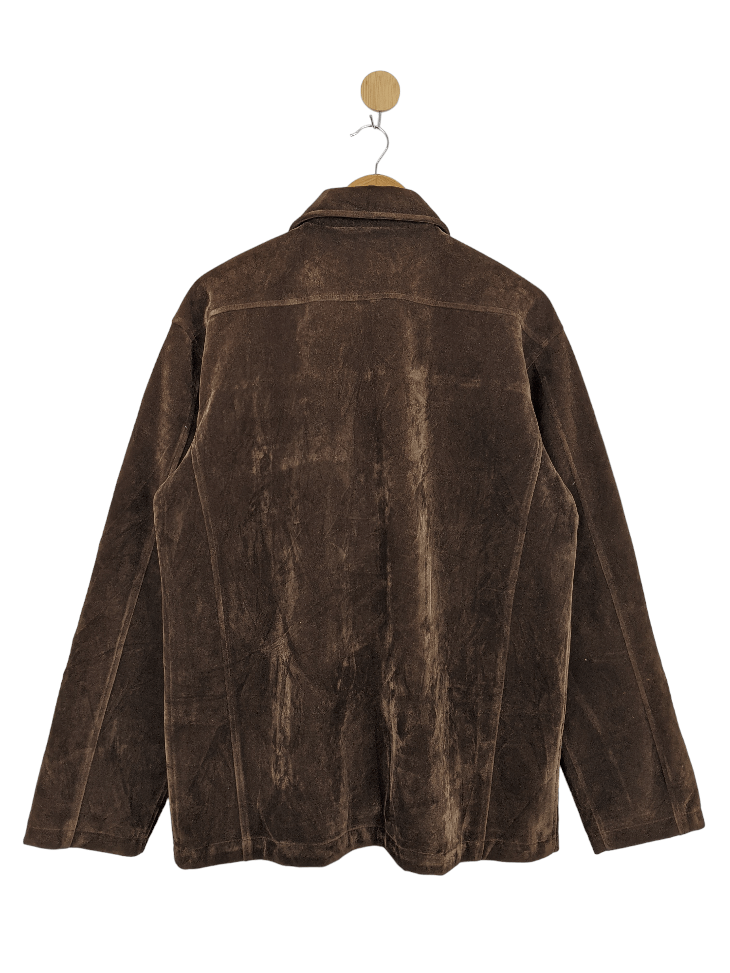 Japanese Brand Vintage Insolent VELVET zipper Jacket MJ0140 Size US XL / EU 56 / 4 - 2 Thumbnail