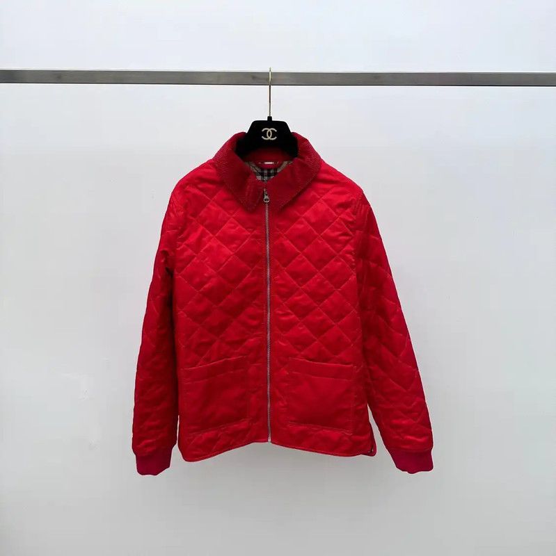 Burberry Burberry Red Women's Quilted Jacket Size M / US 6-8 / IT 42-44 - 1 Thumbnail