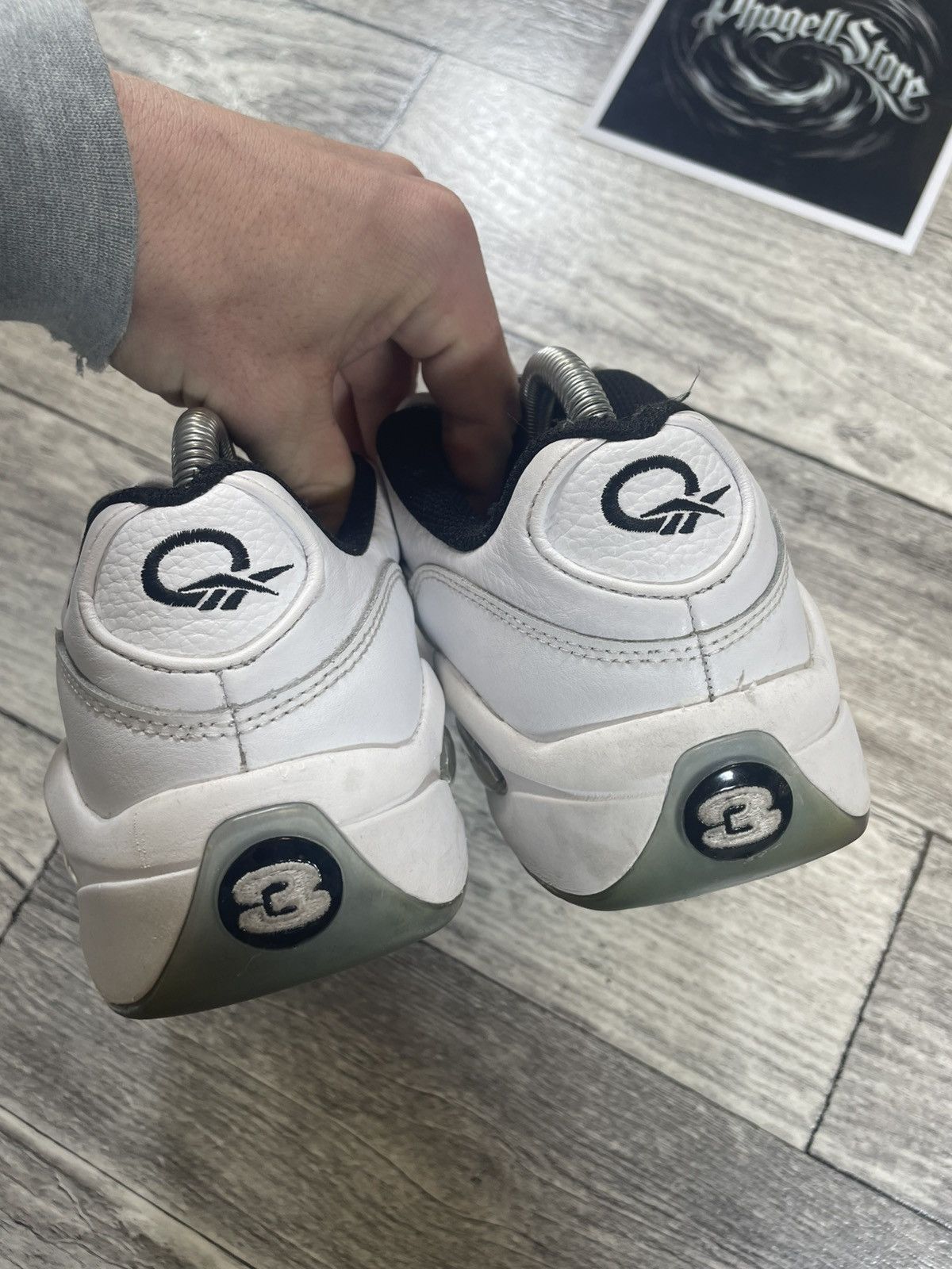 Reebok Rare Vintage Reebok Question Low Patent Blck White Size US 8 / EU 41 - 10 Thumbnail