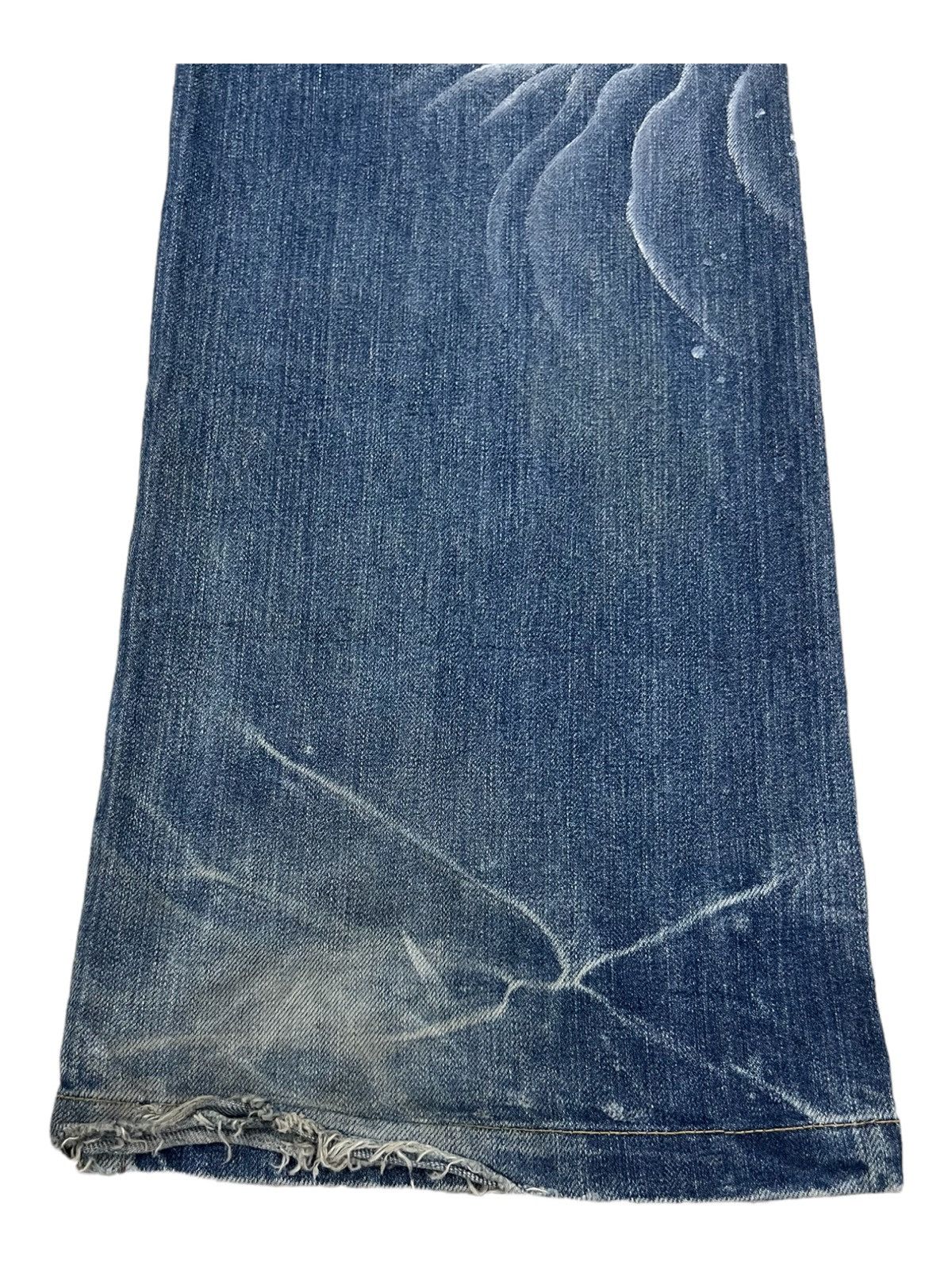 Karakuri Tamashii Karakuri Tamashi 🇯🇵 Tiger Hand Paint Baggy Jeans Denim Size US 36 / EU 52 - 7 Thumbnail